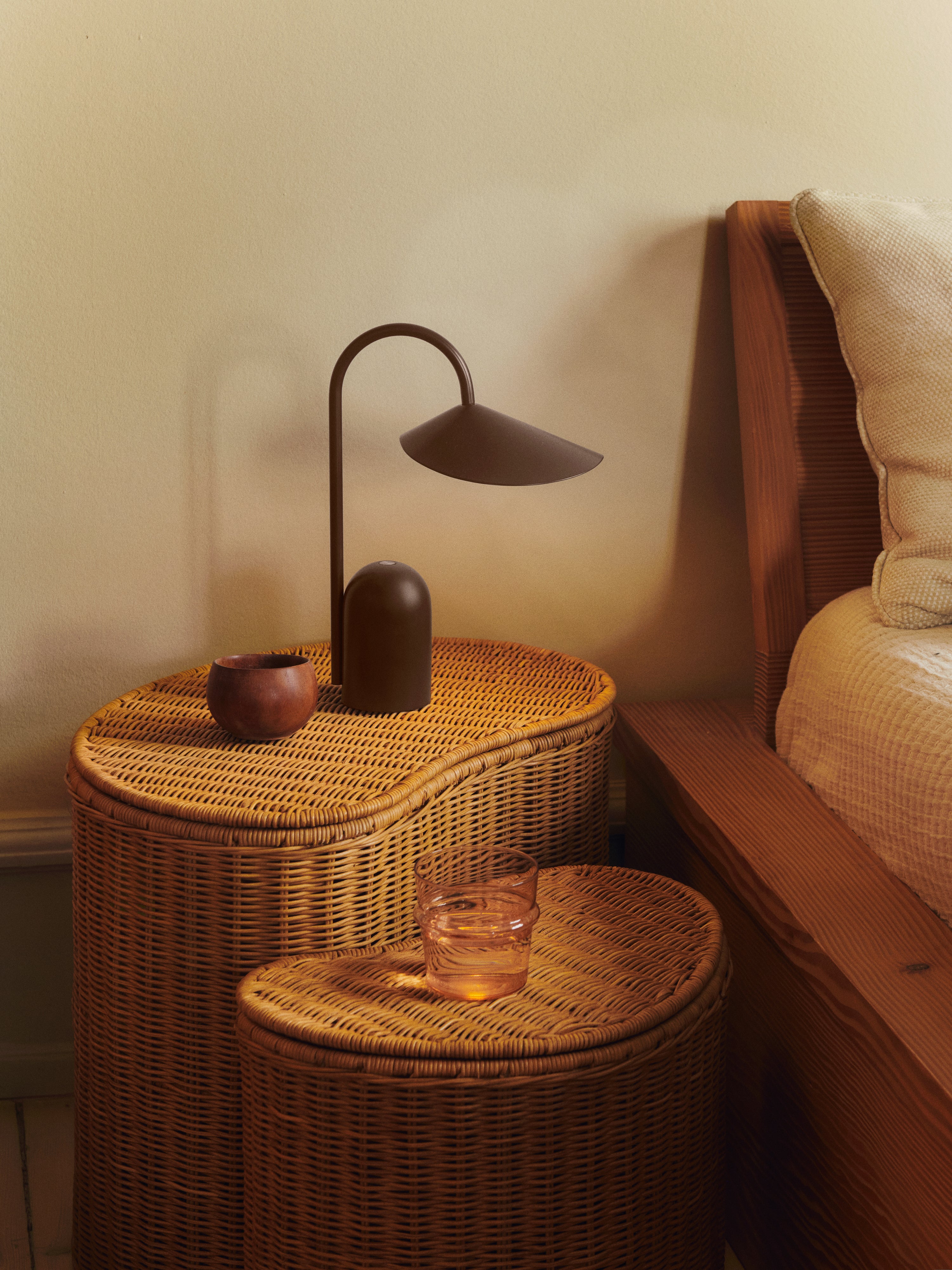 Portable lamp ARUM dark chocolate