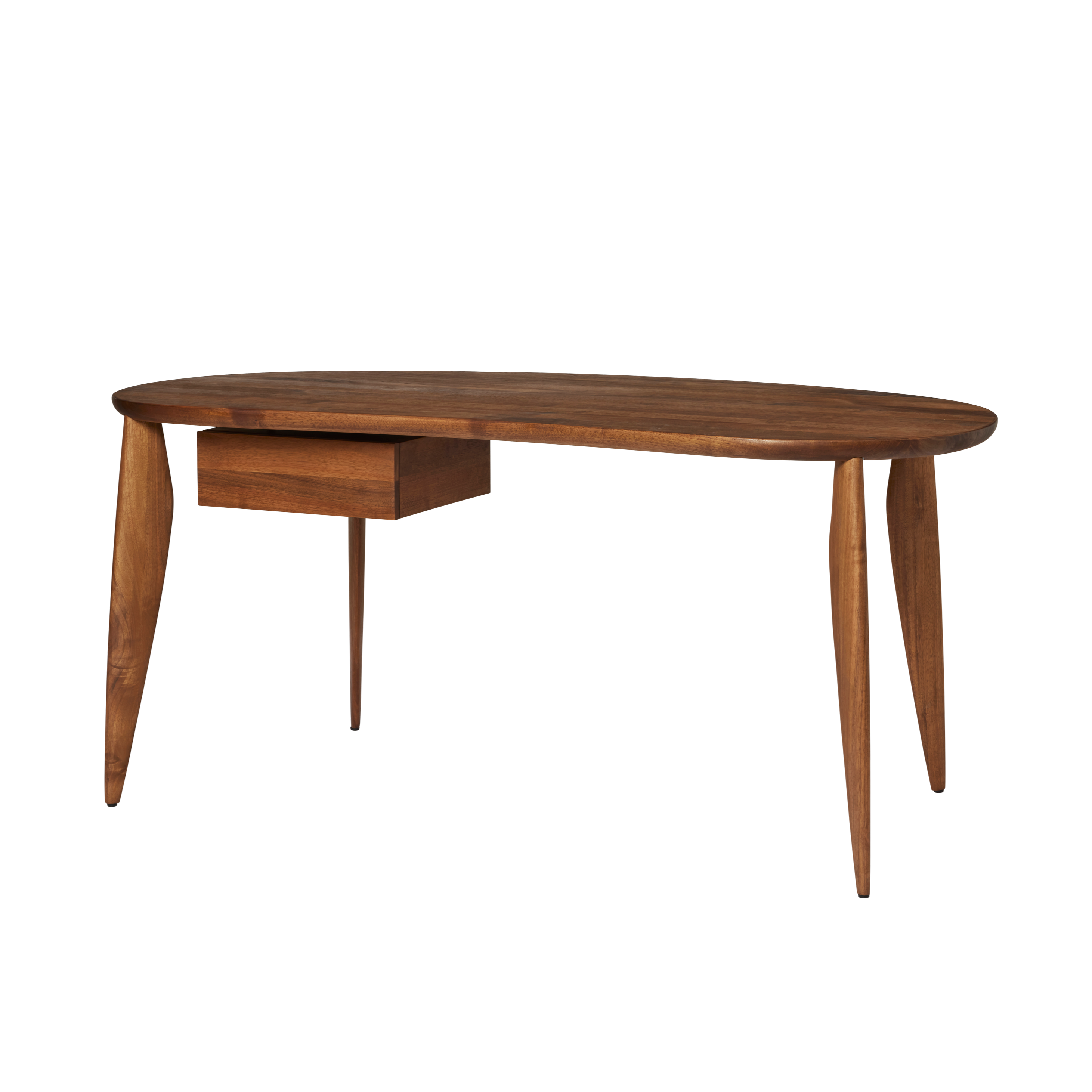 Biurko z szufladą FEVE drewno orzechowe – ferm LIVING