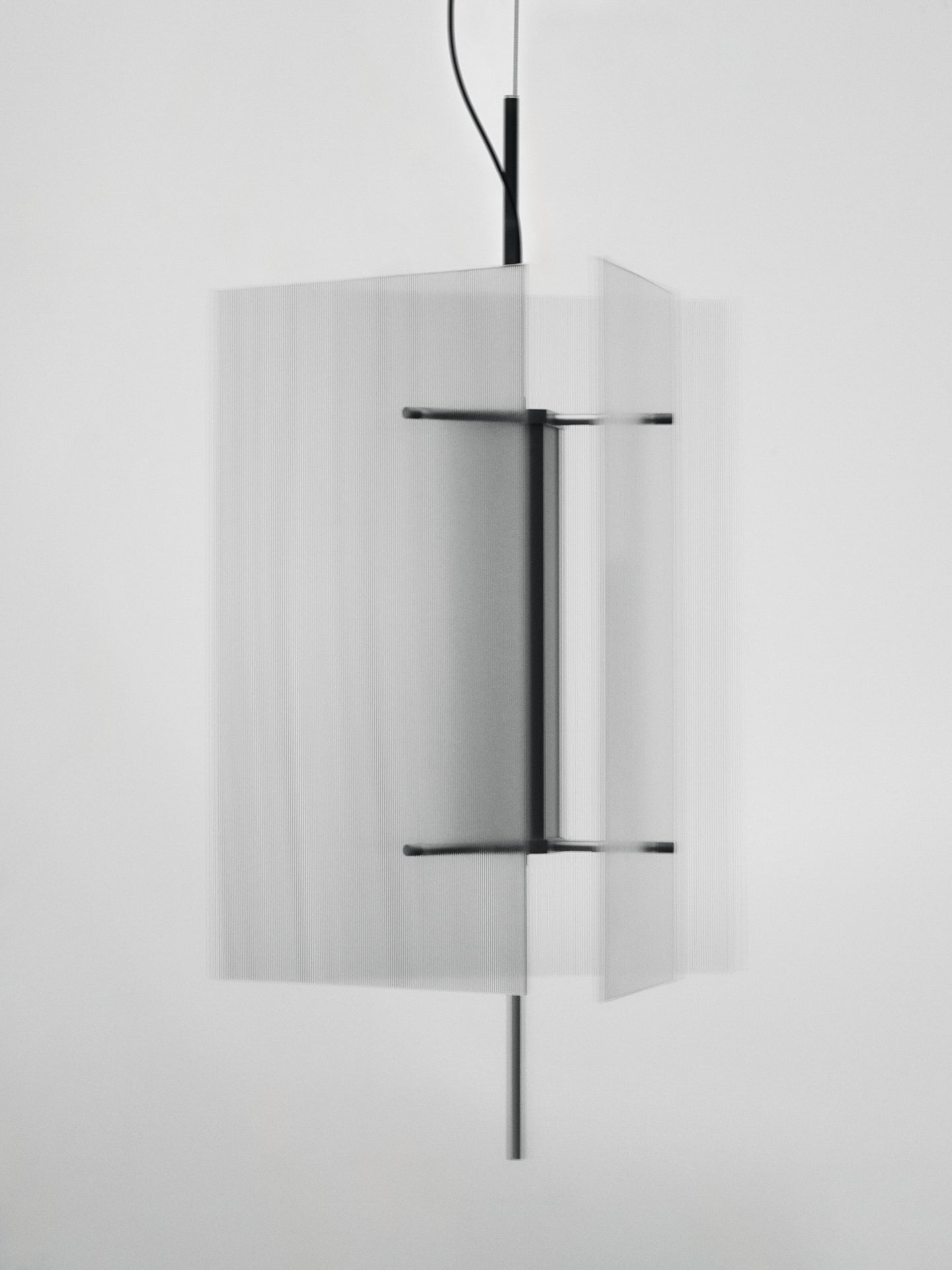 Lampa wisząca OESTE szkło ryflowane ze ściemniaczem