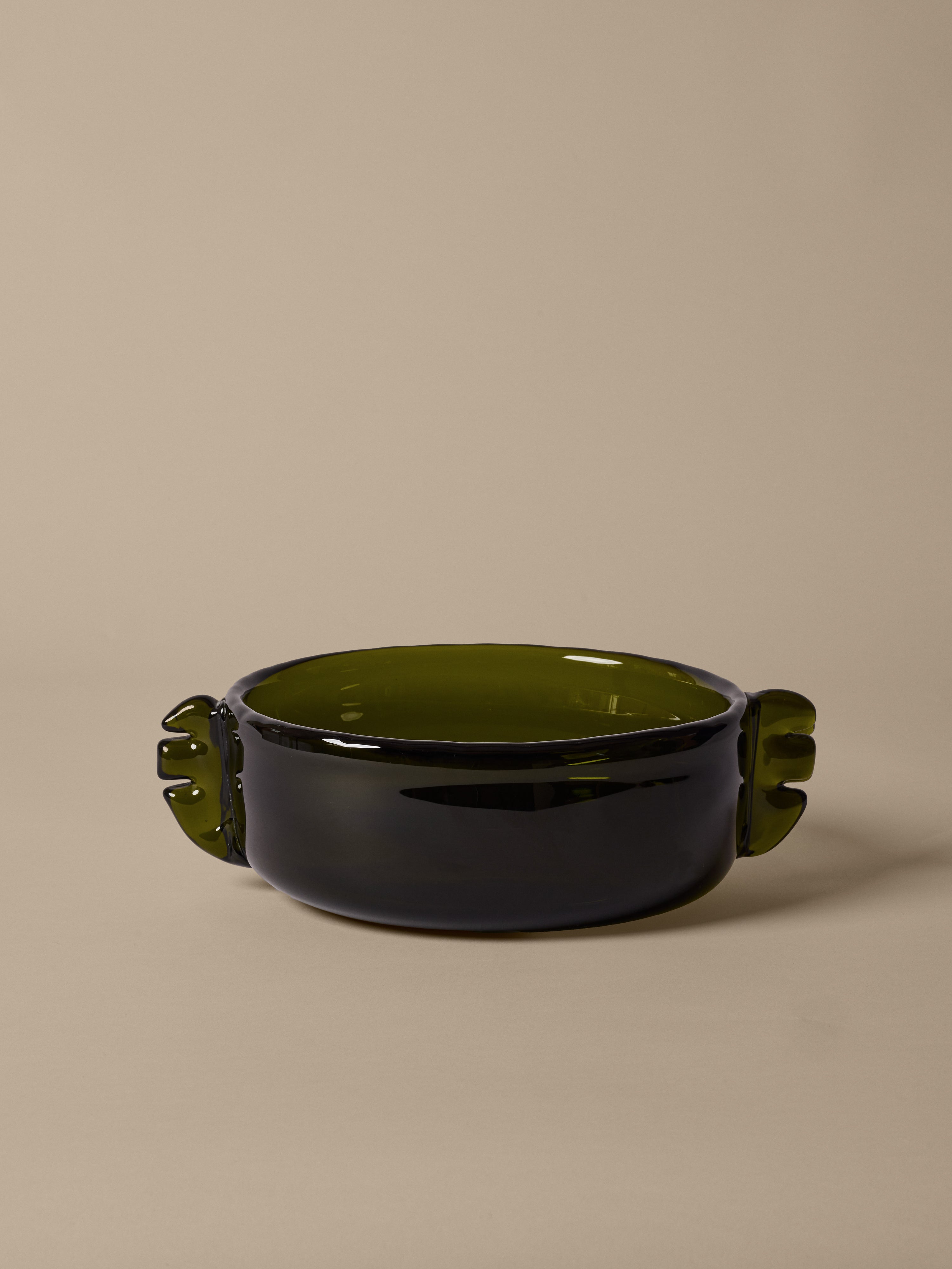 ALAS green moss glass bowl