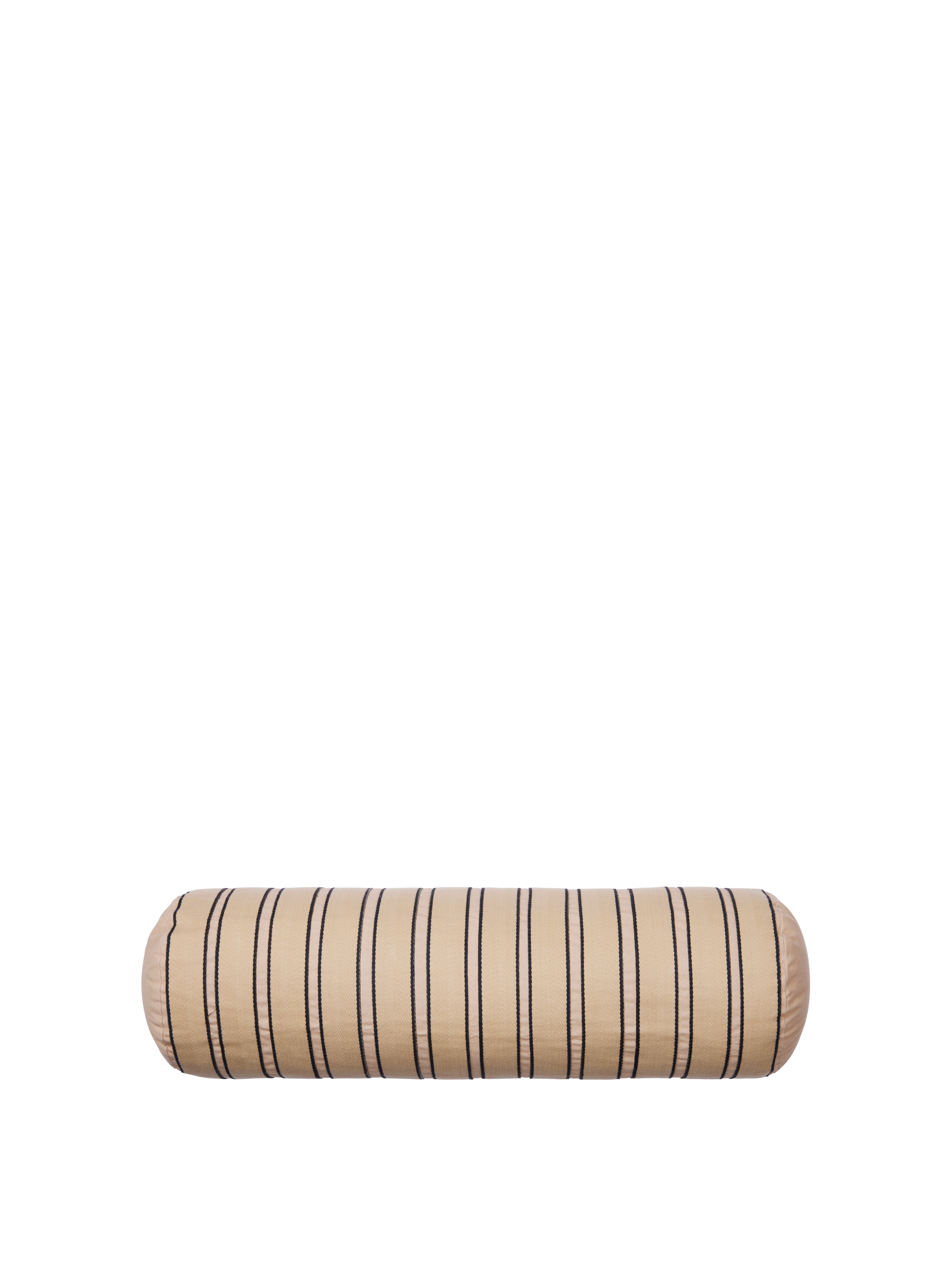 TWILL cushion beige with black