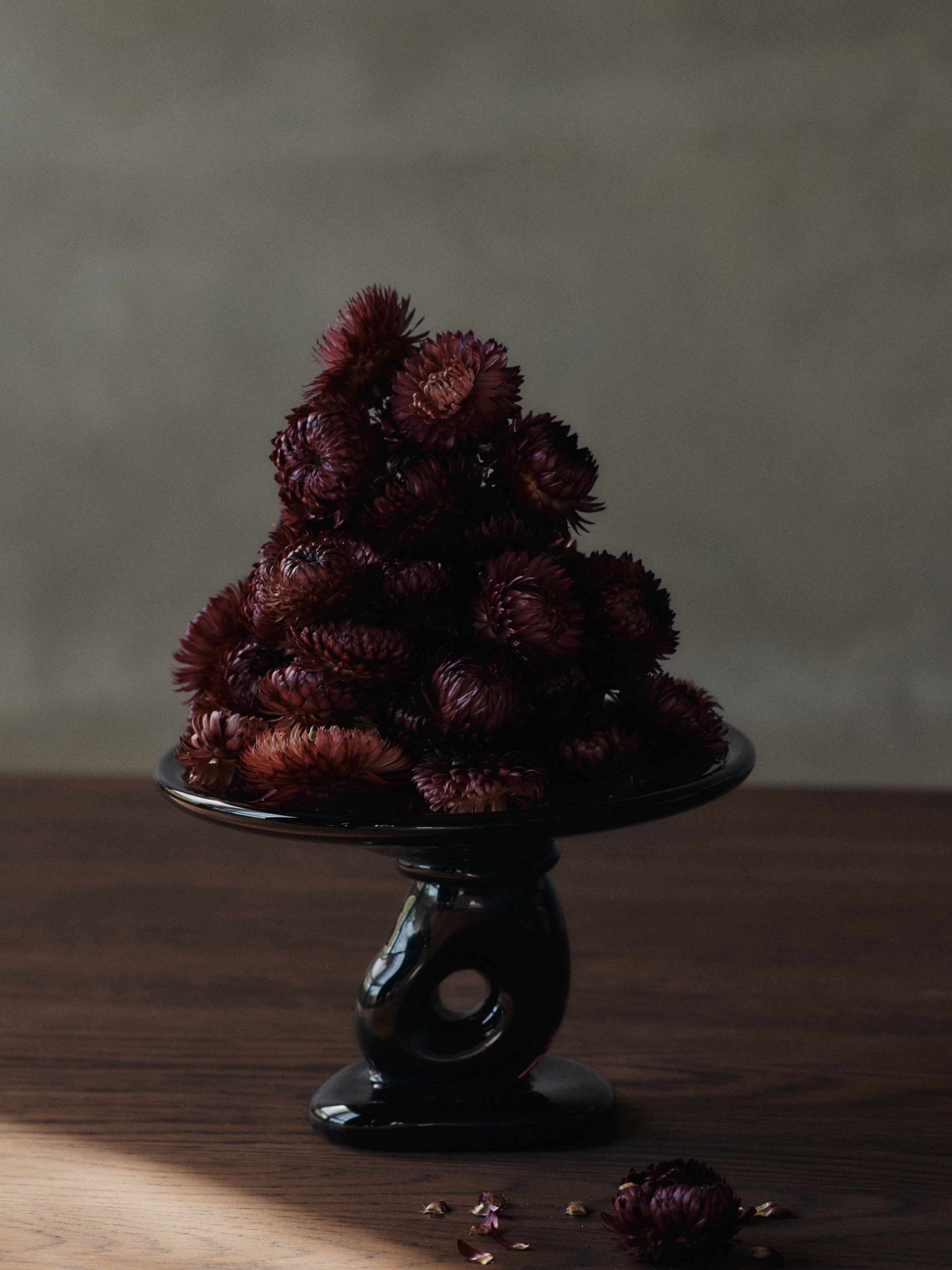 Patera DAMO bordové sklo foukané