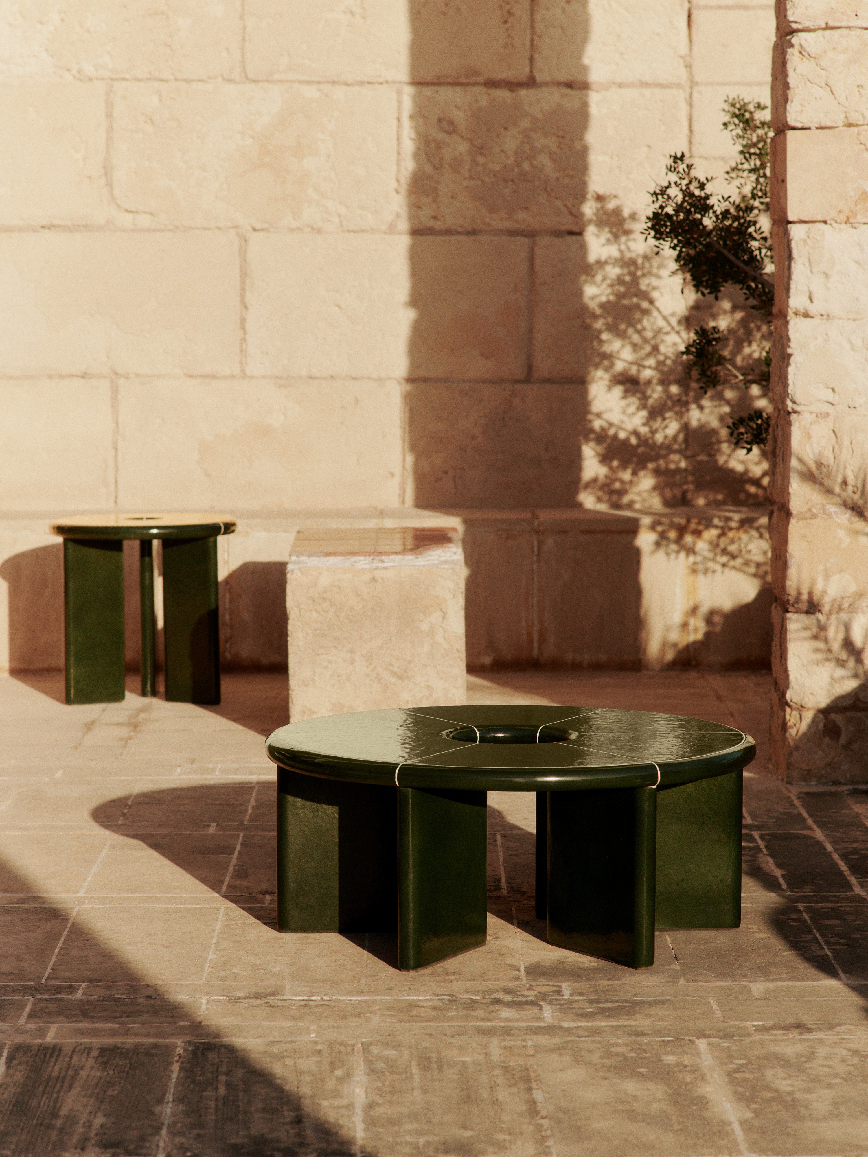 DEYA Dark Green Side Table