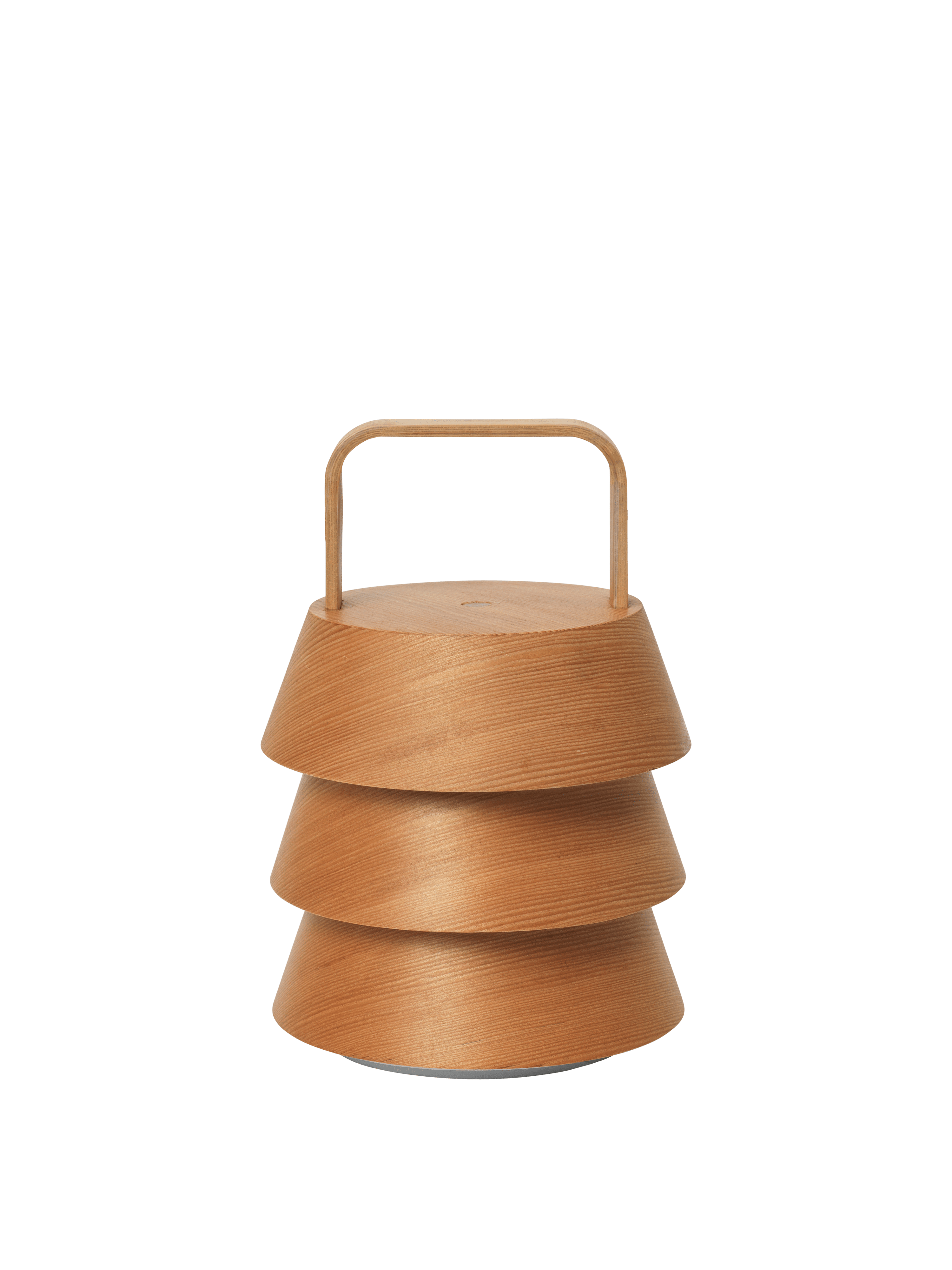 Portable outdoor table lamp LUVER lite Douglas fir wood