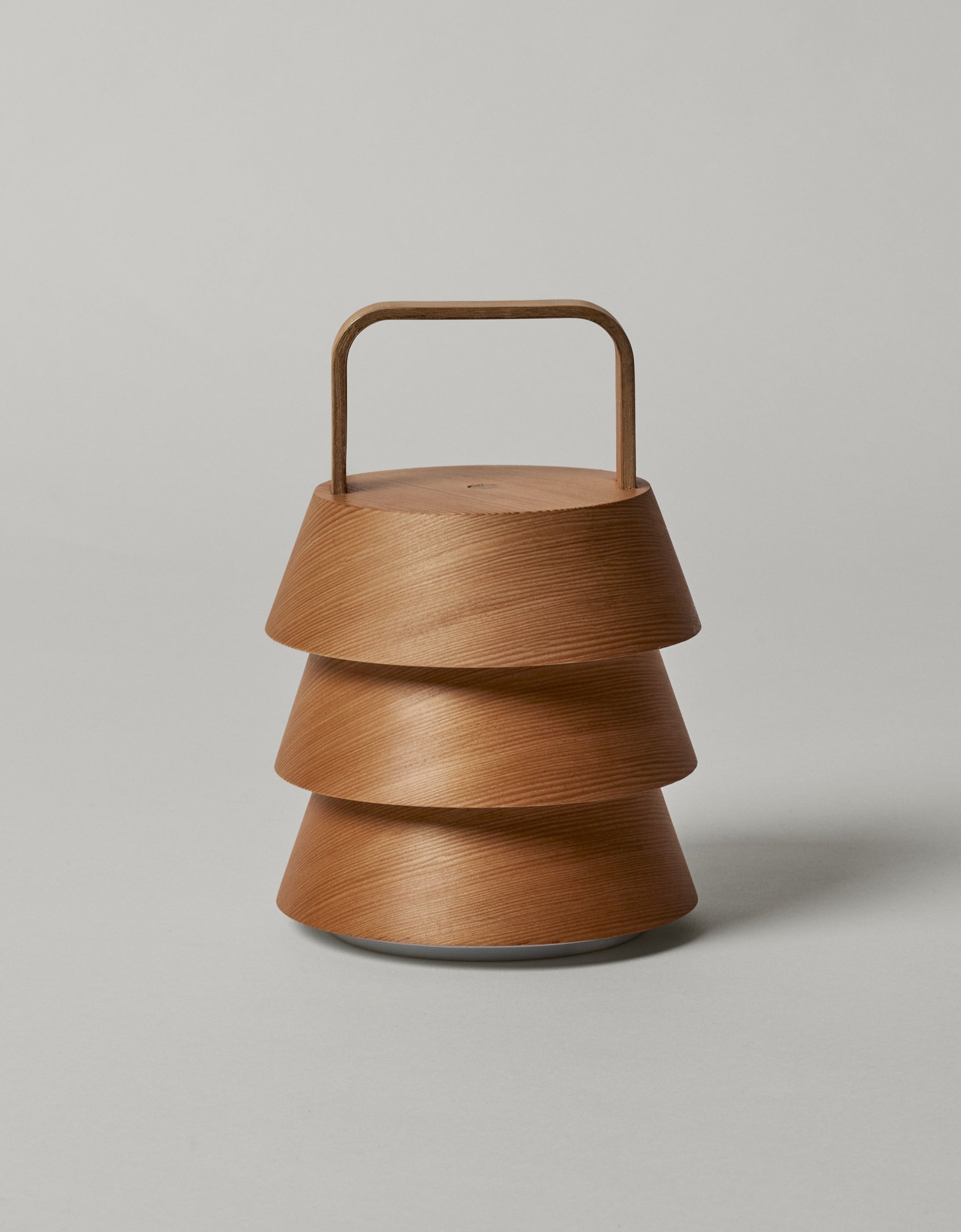 Portable outdoor table lamp LUVER lite Douglas fir wood