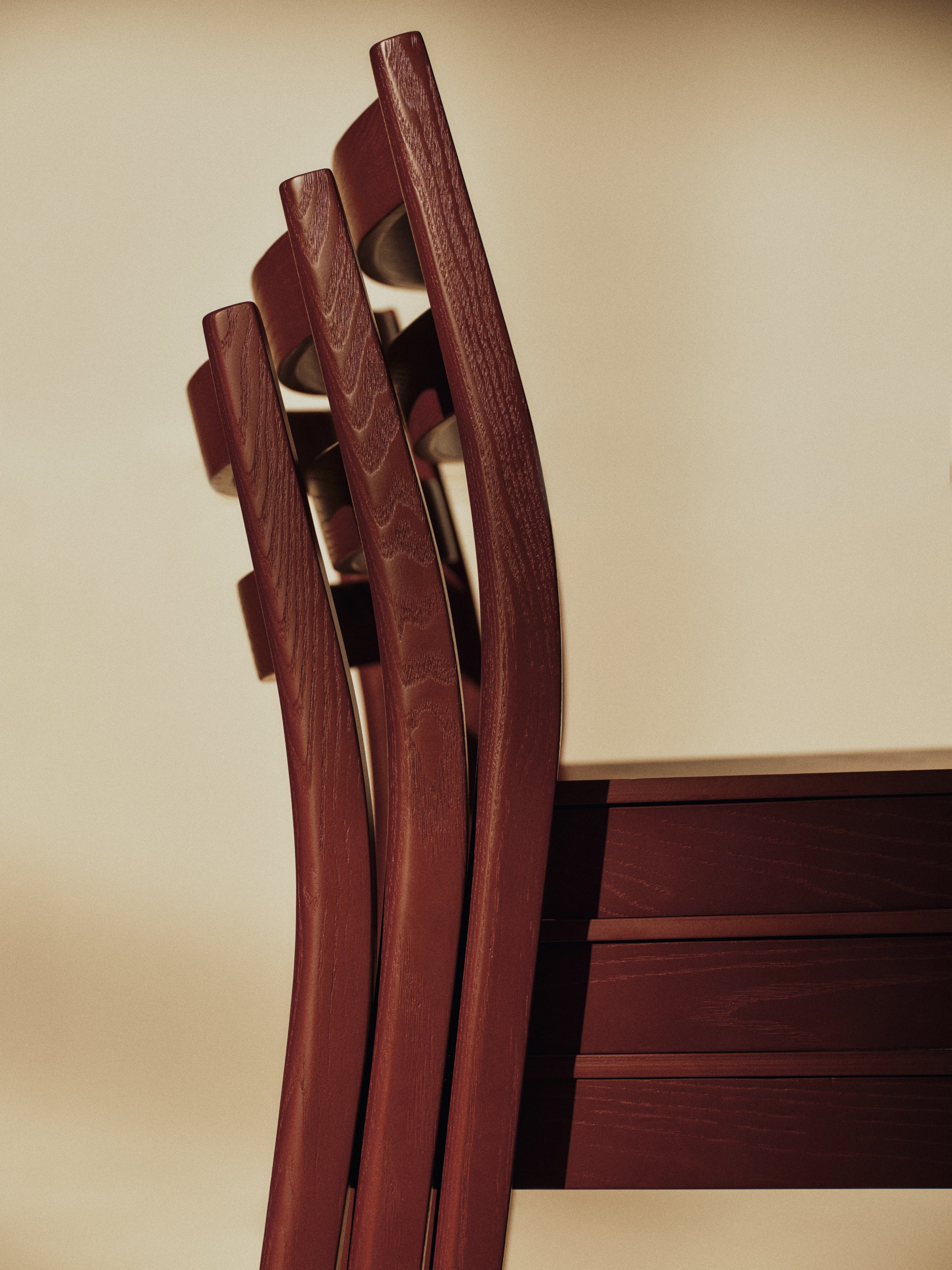 BODA Chair in Burgundy Oak Veneer