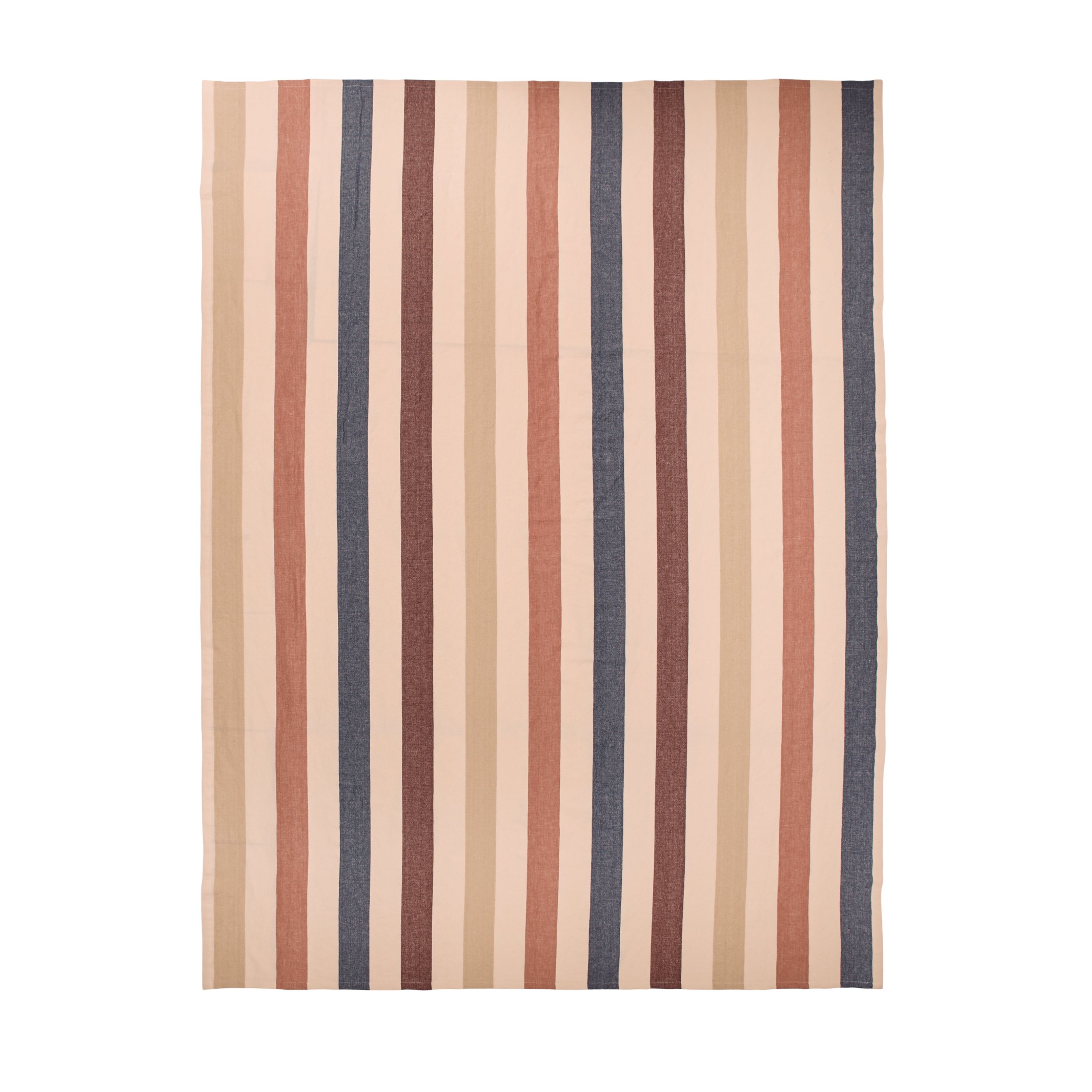 Obrus HALE béžový s kávovou a indigo barvou