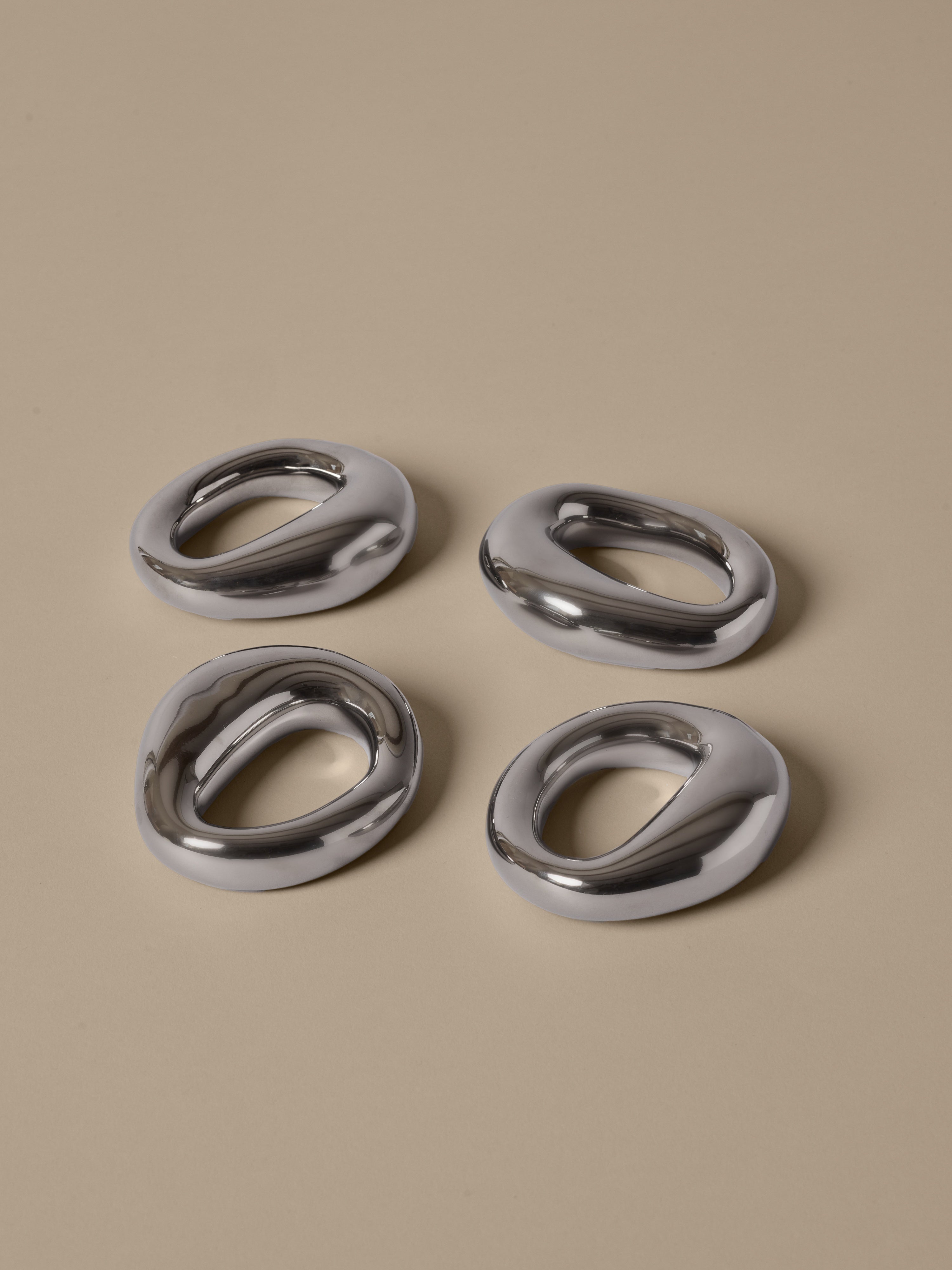 ORRITH Silver Napkin Ring Set