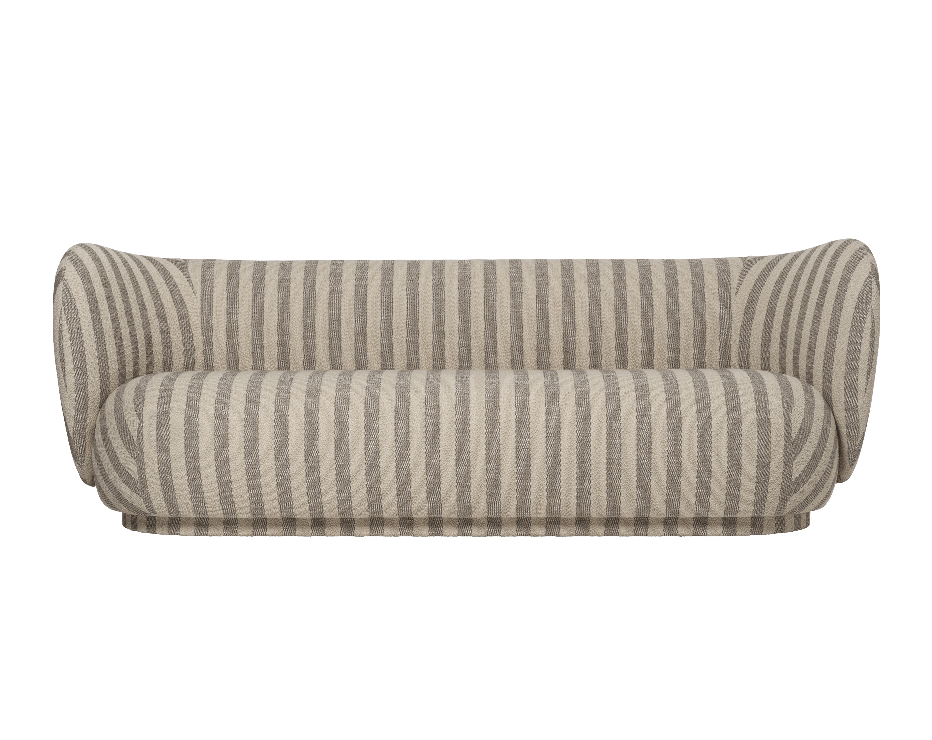 3-Seater Sofa RICO Louisiana Sand with Broken White