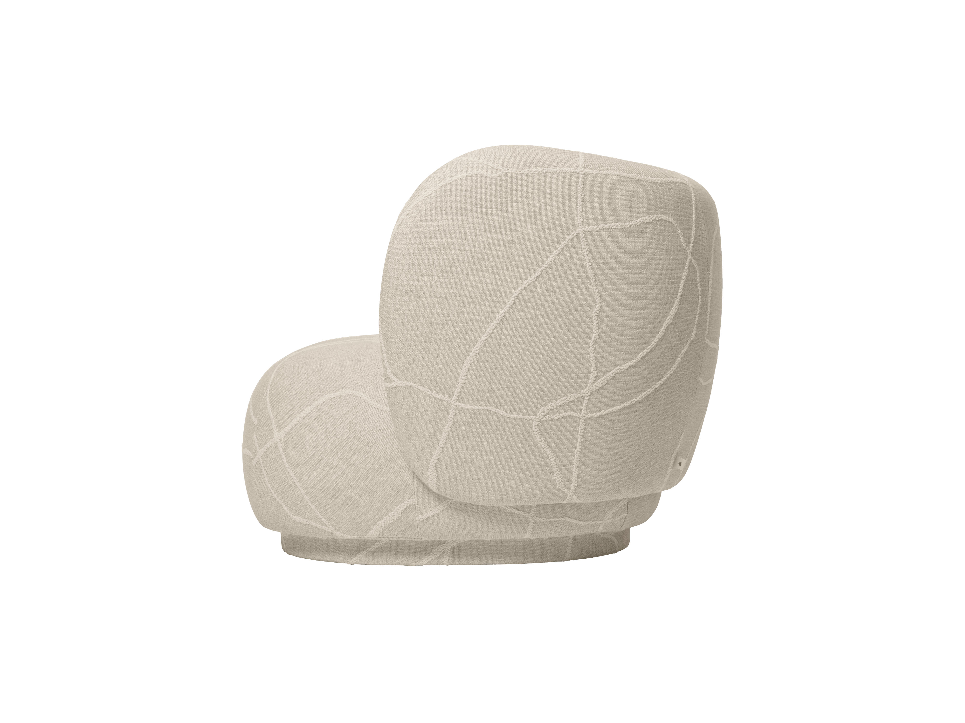 Modulární pohovka RICO Can Lis - pravý koncový prvek pískový s bílou