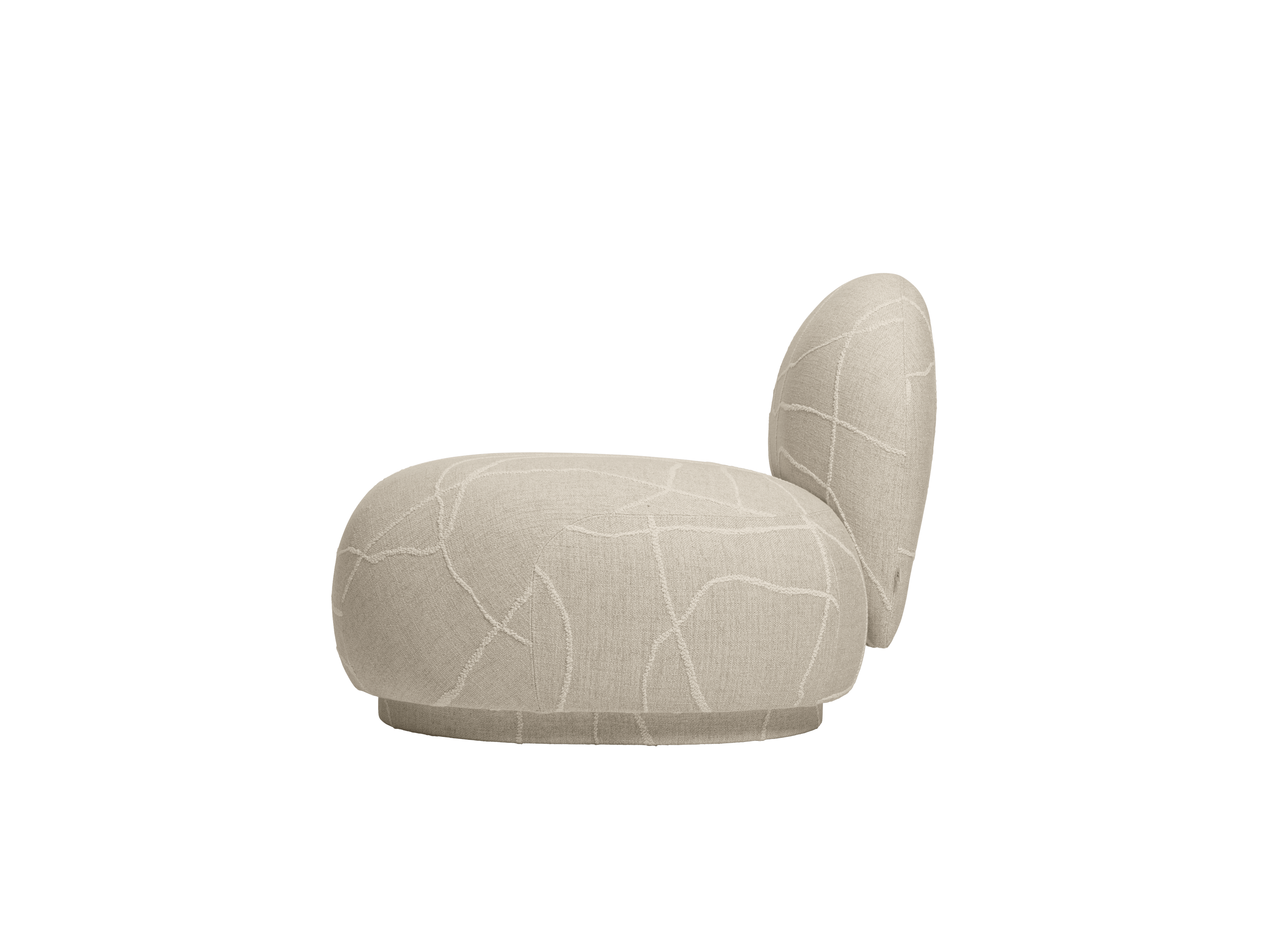 RICO Can Lis Modular Sofa - Right-Open End Element in Sand with White