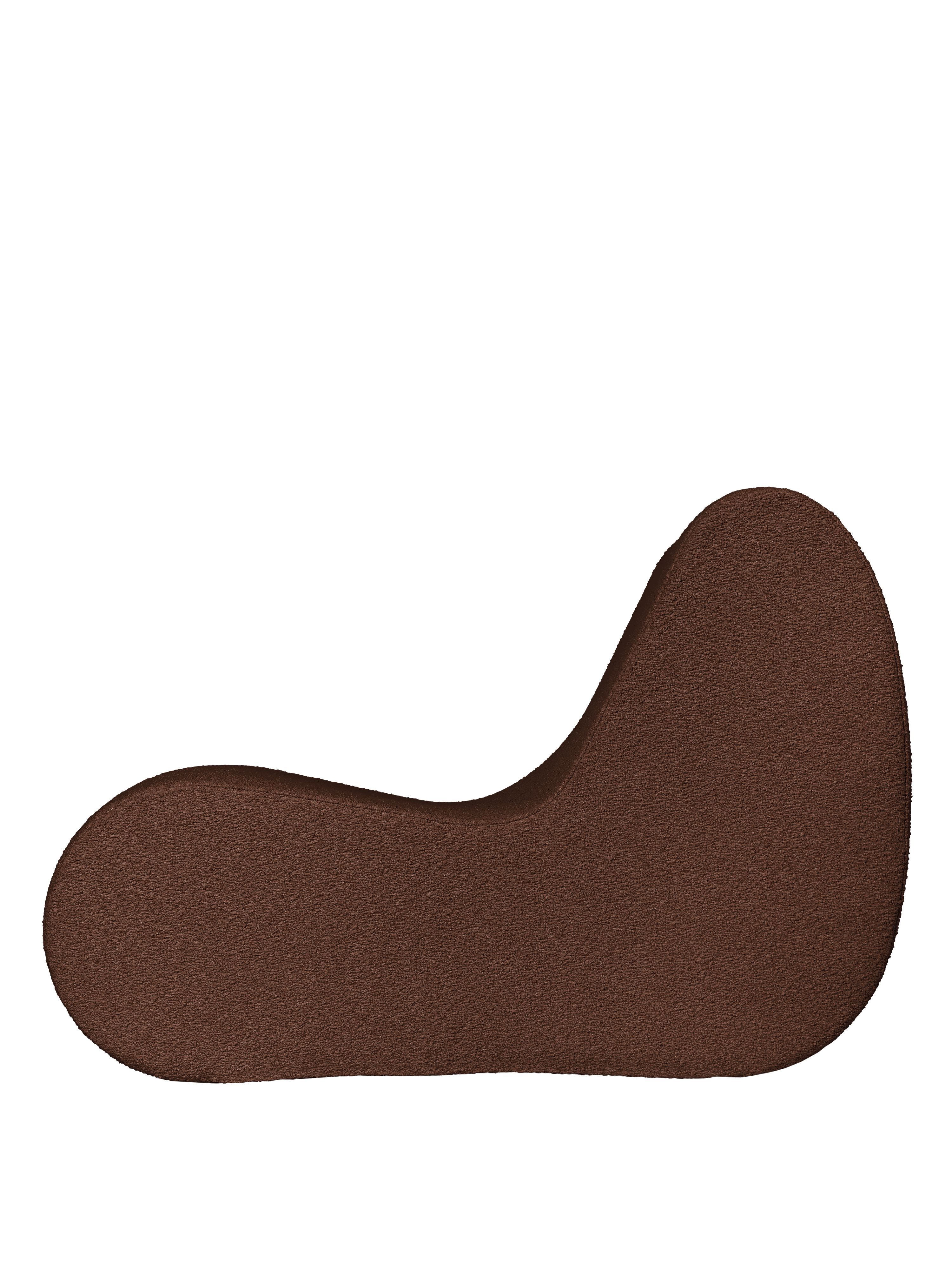 Modul / křeslo ROULI hnědý boucle