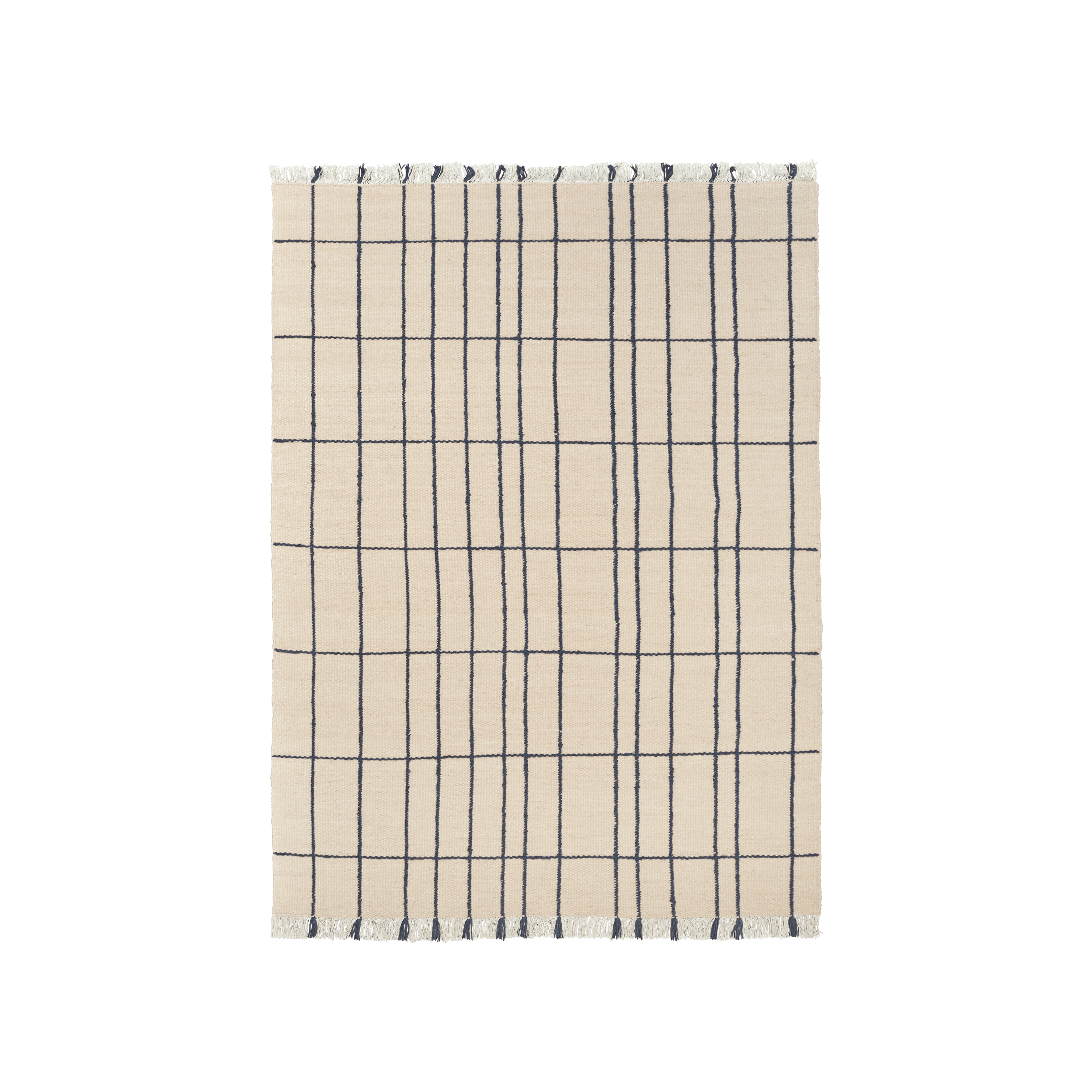 Koberec SEN béžový s indigem