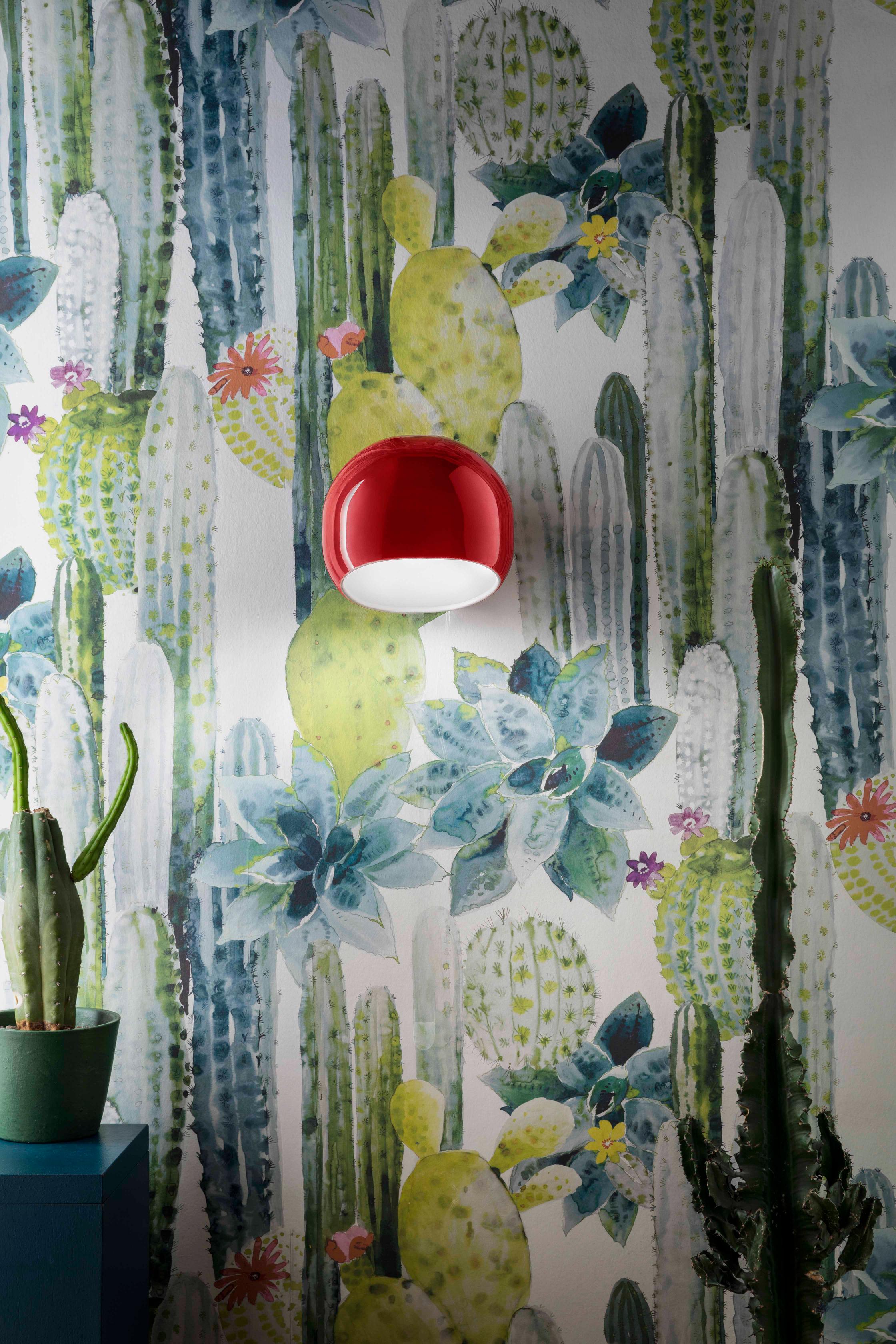 AYRTON red ceramic wall lamp