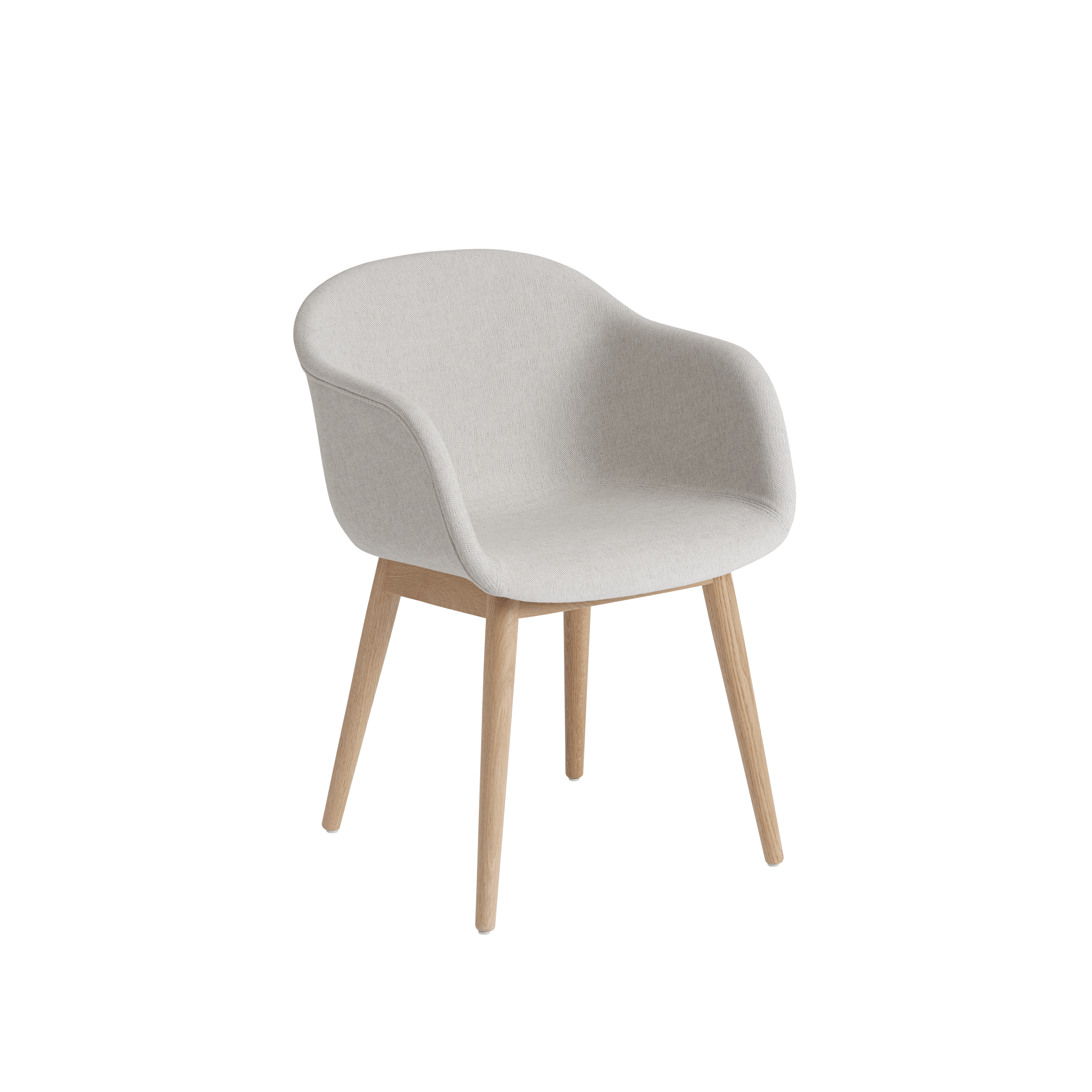 FIBER Armchair with Wooden Base - Customizable