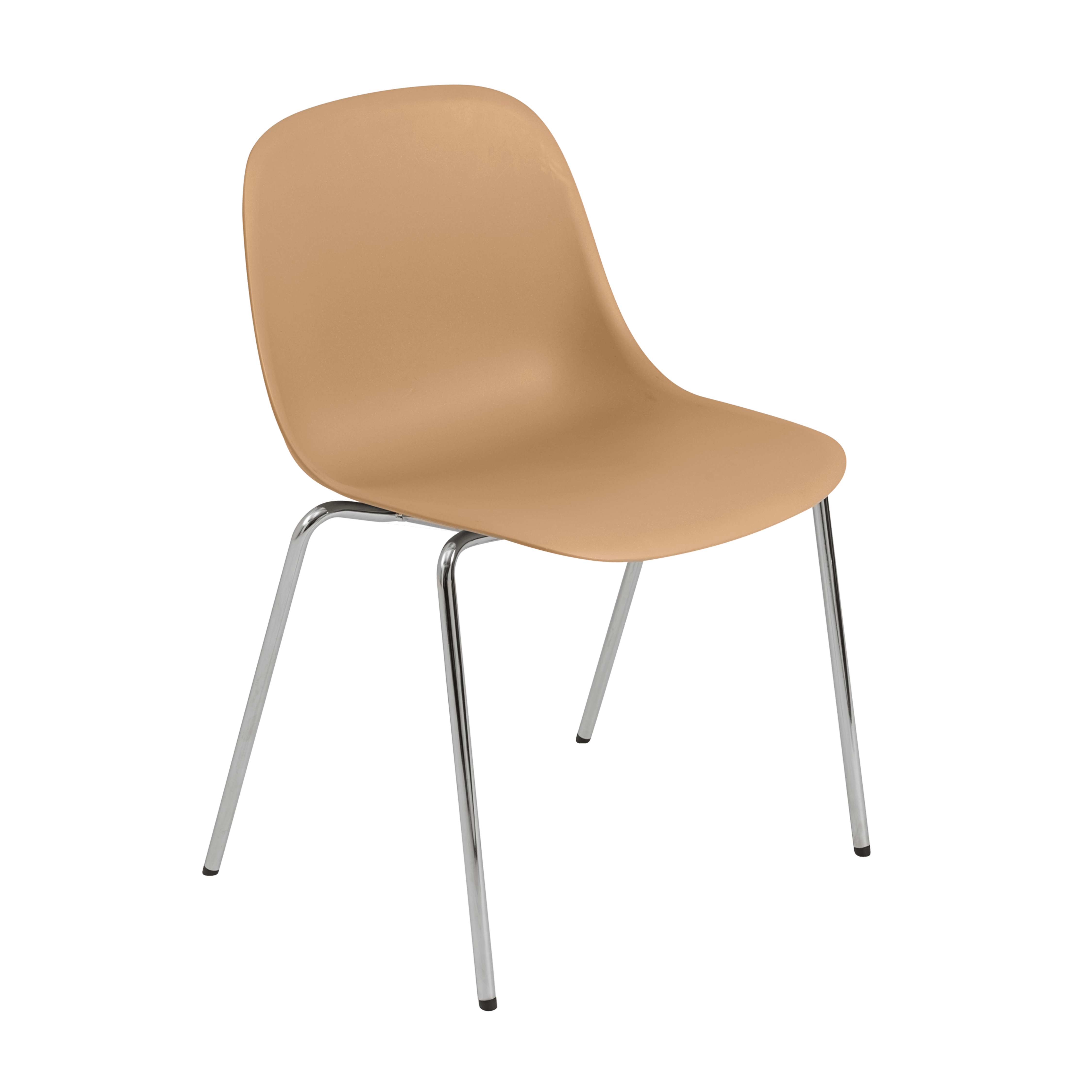 FIBER Chair in Ochre with Steel Base