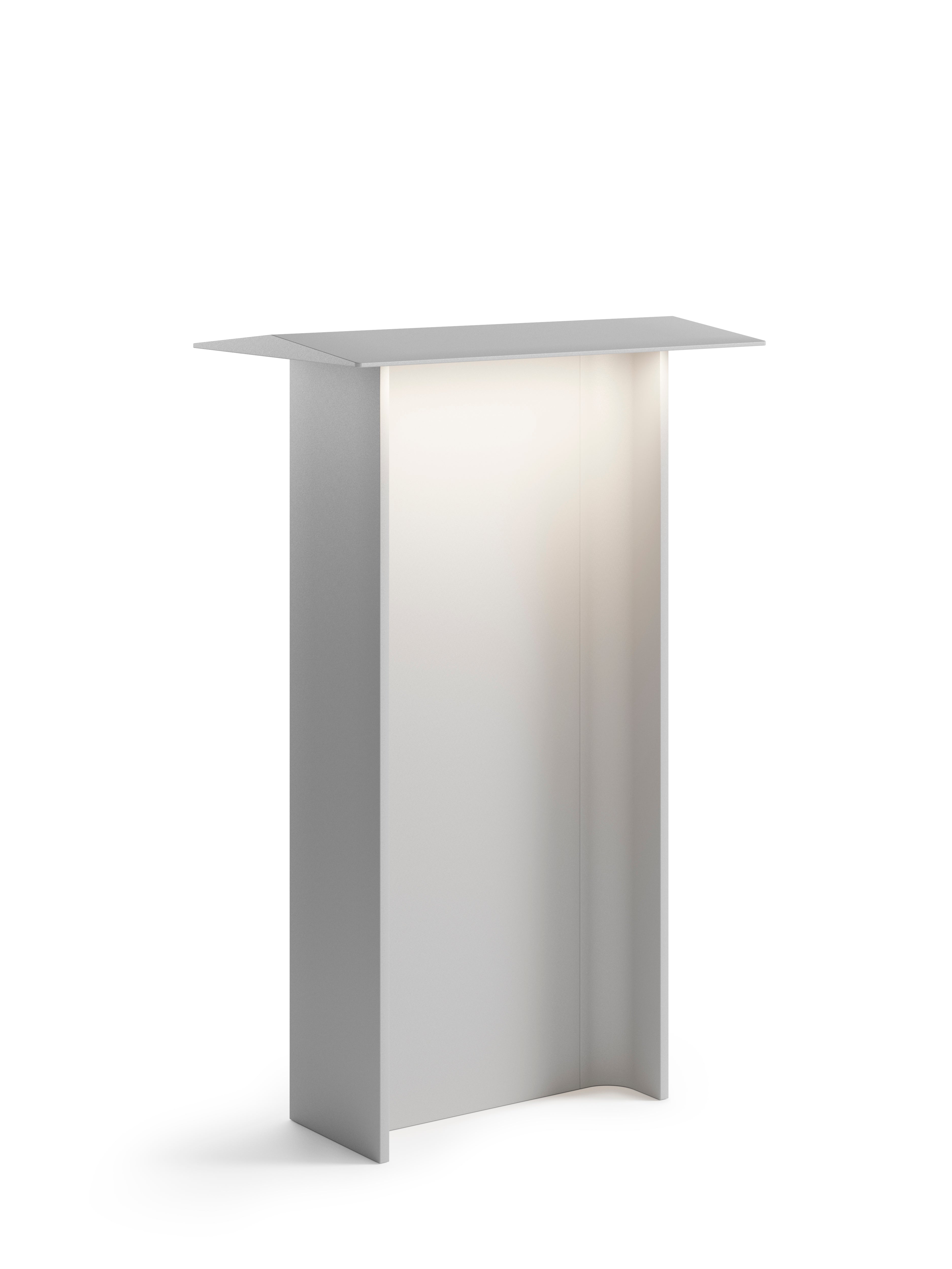 Venkovní stojací lampa FIENILE světle šedá