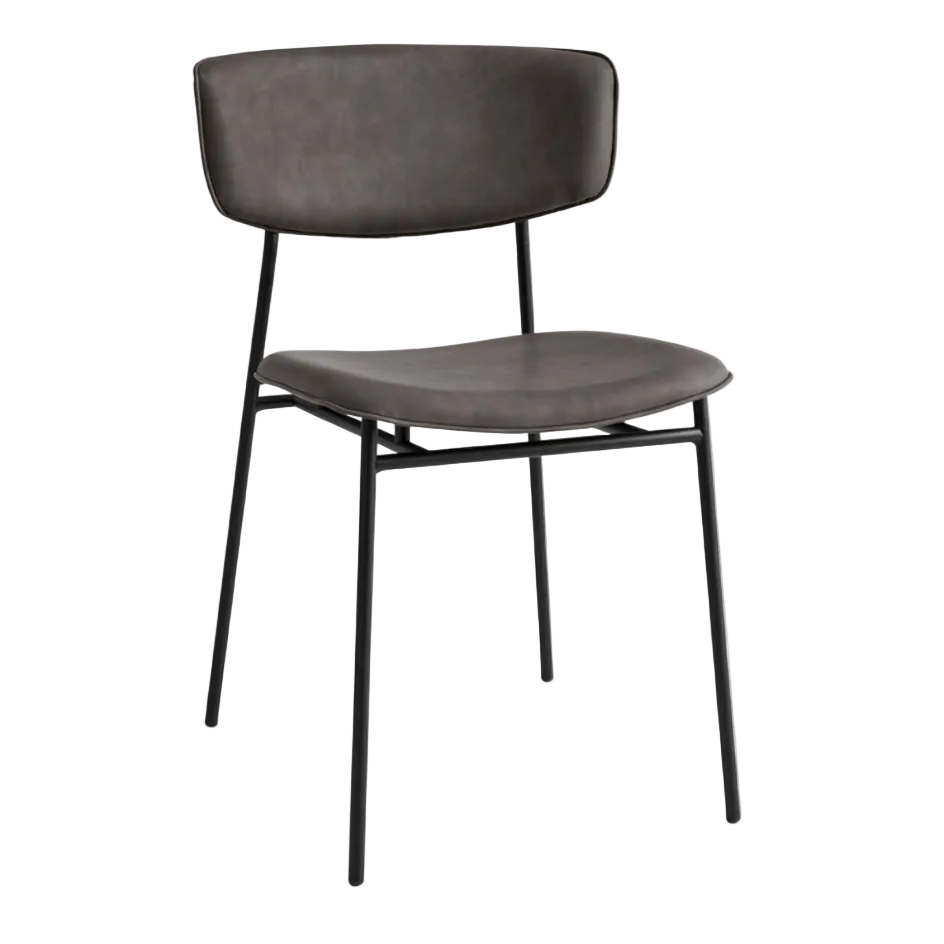 Čalouněné křeslo FIFTIES s černým podstavcem