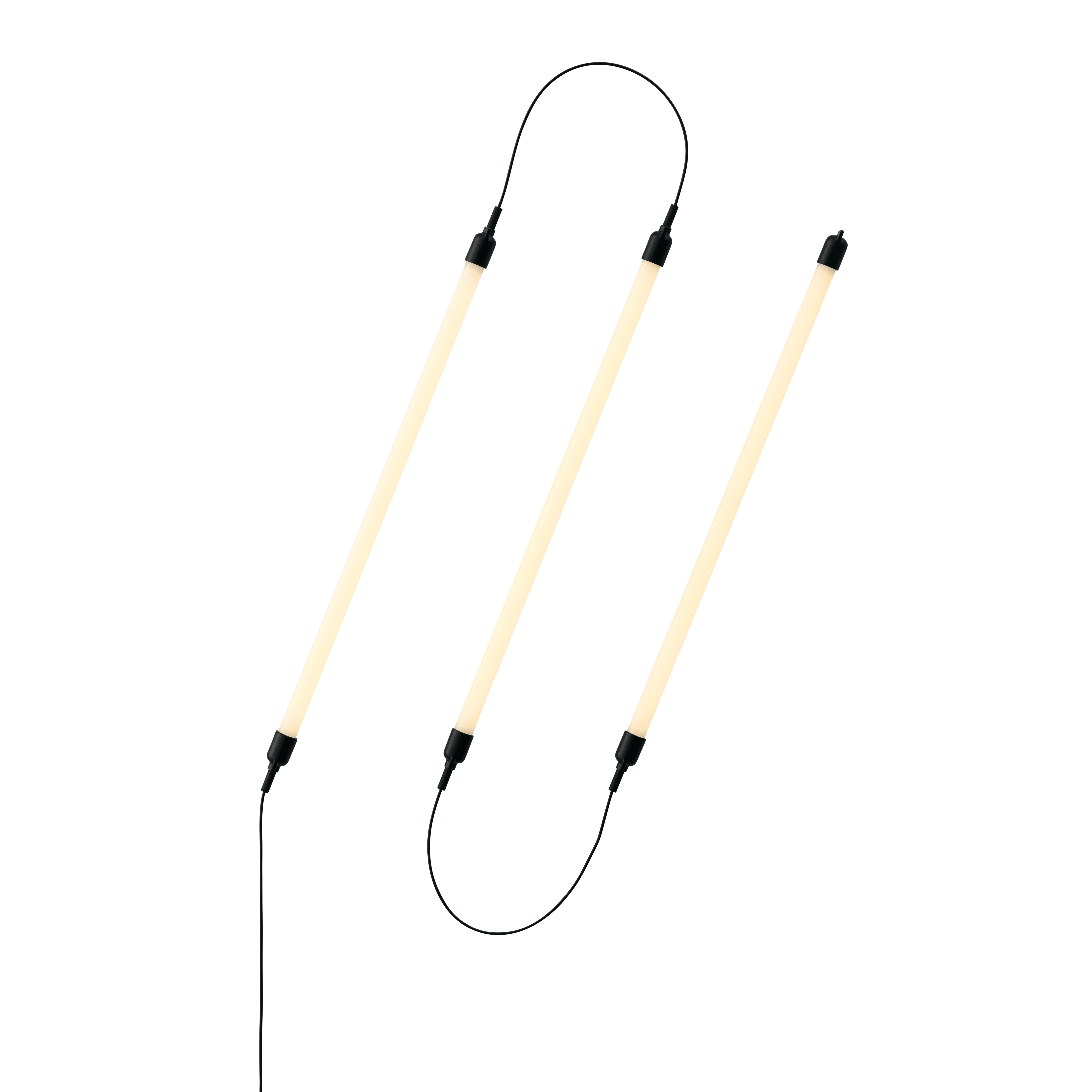 Nástěnná lampa FINE - konfigurace 1 černá