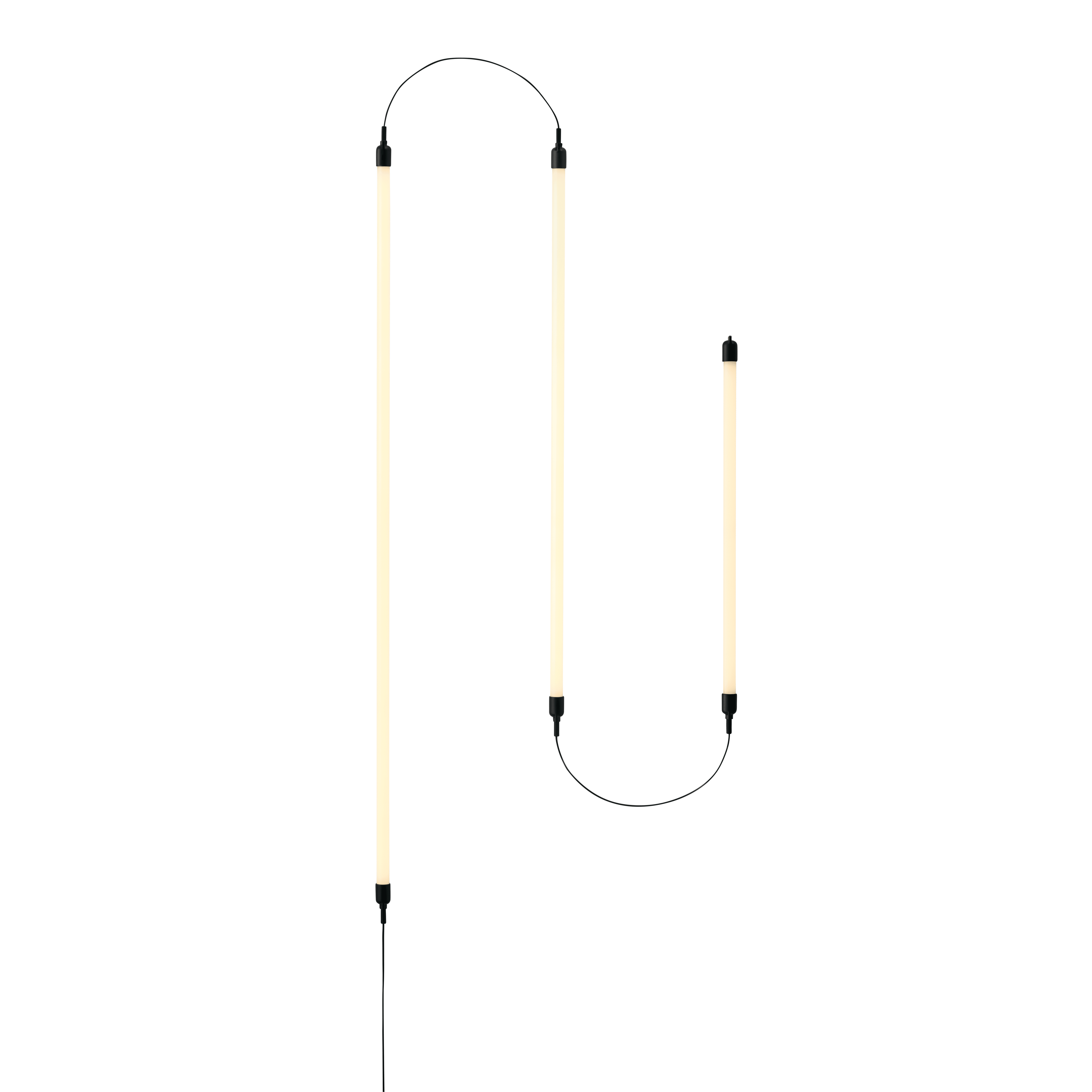 Nástěnná lampa FINE - konfigurace 6 černá