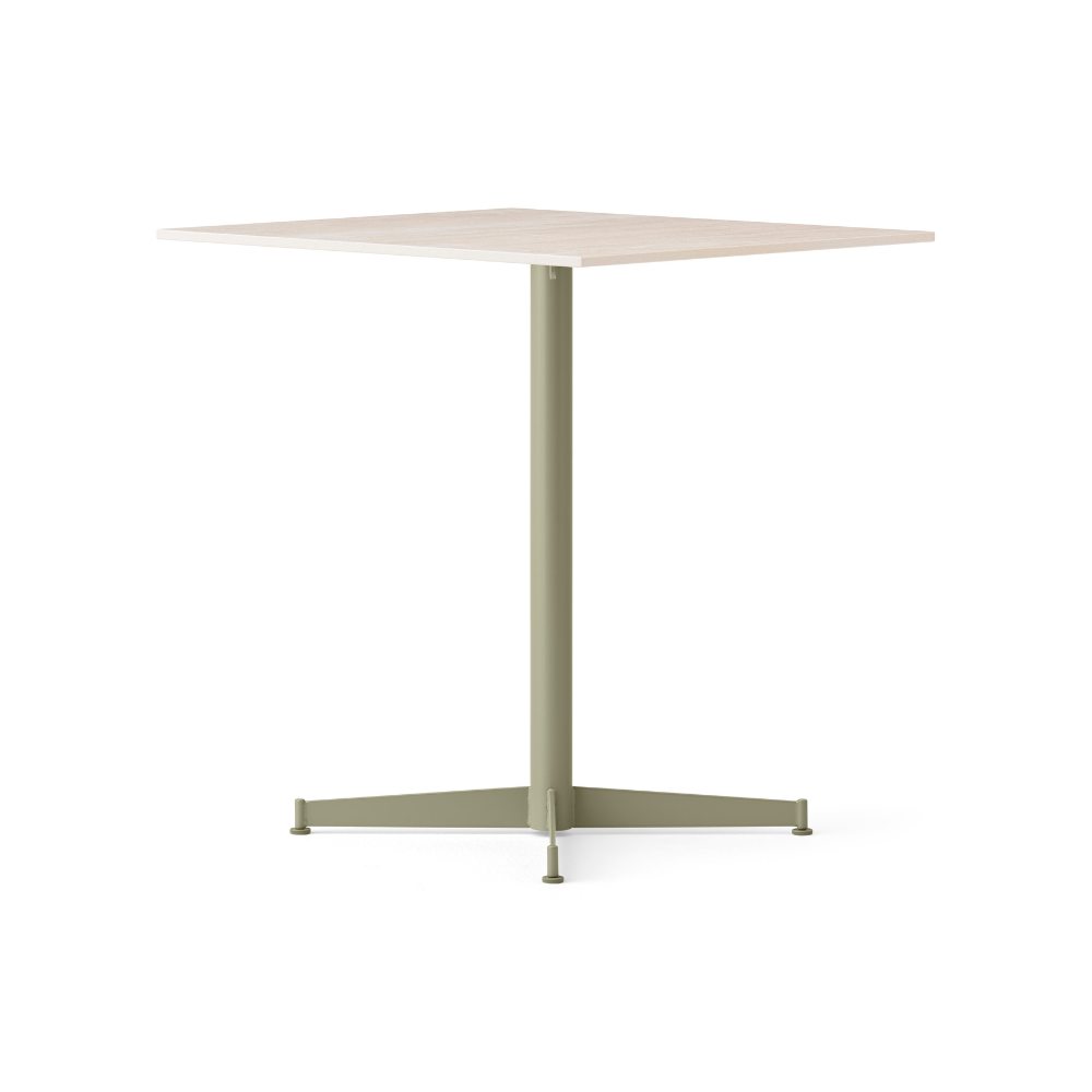 NOOK café table sandy ceramic with olive base