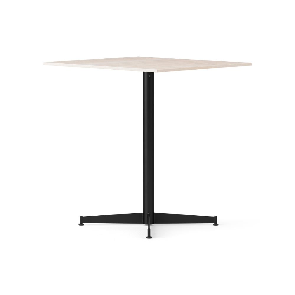 NOOK café table sand ceramic with black base