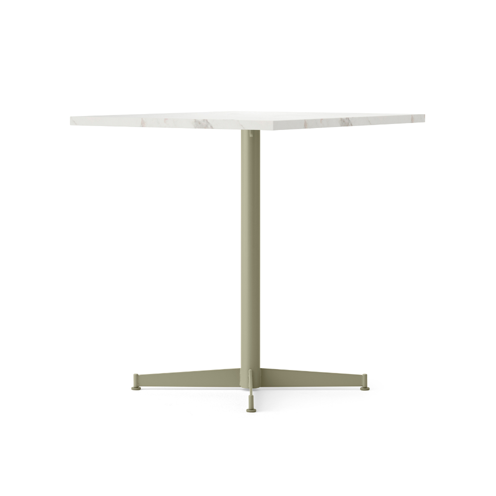 NOOK coffee table white marble with olive base