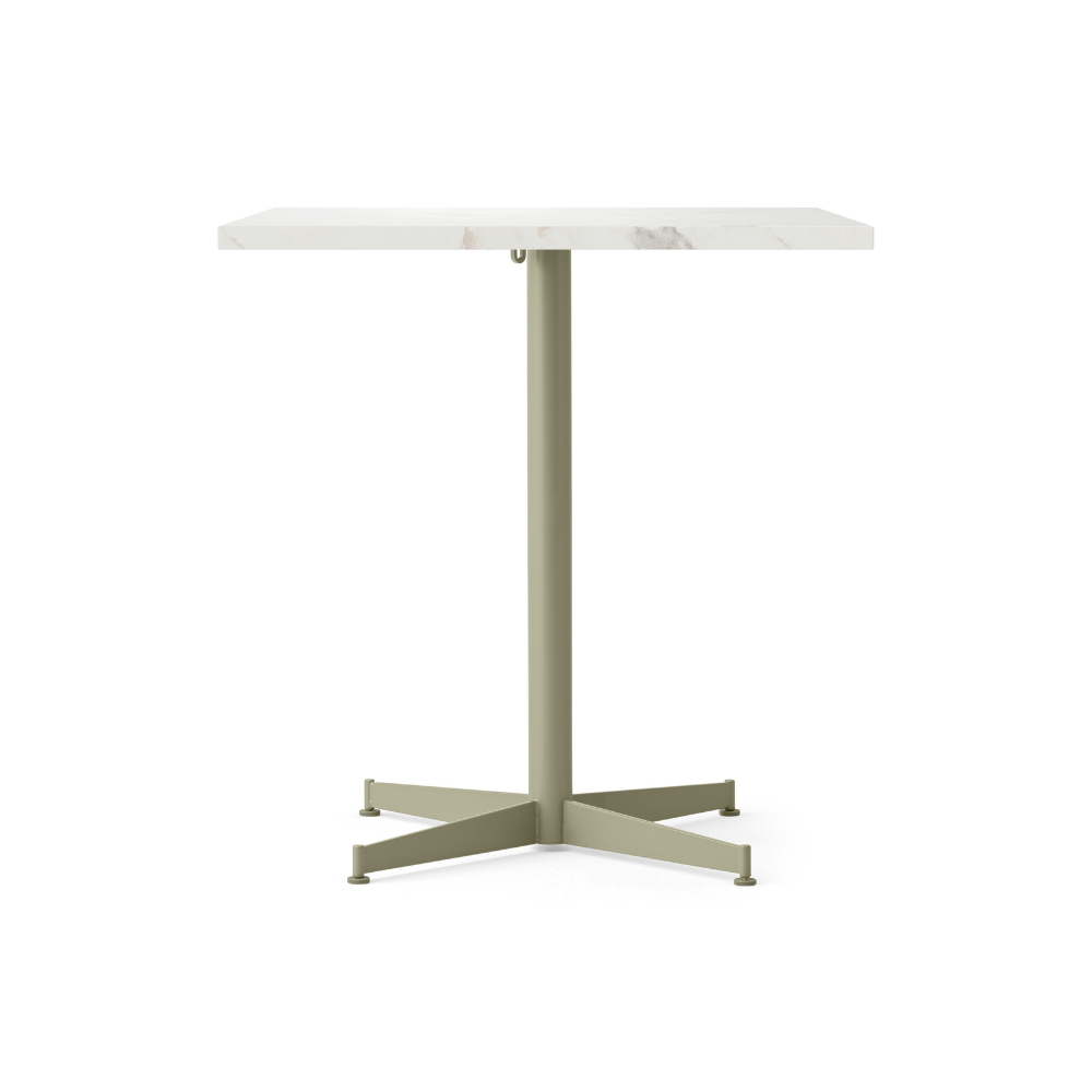 NOOK coffee table white marble with olive base