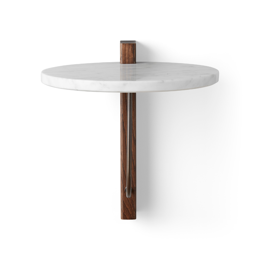 Police CORBEL z dubového dřeva a mramoru