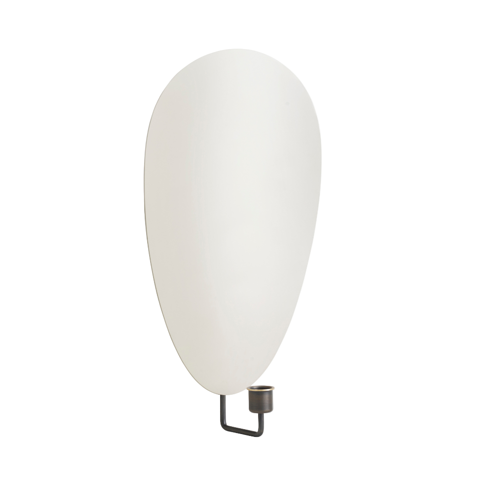 Nástěnný svícen FLAMBEAU šedý