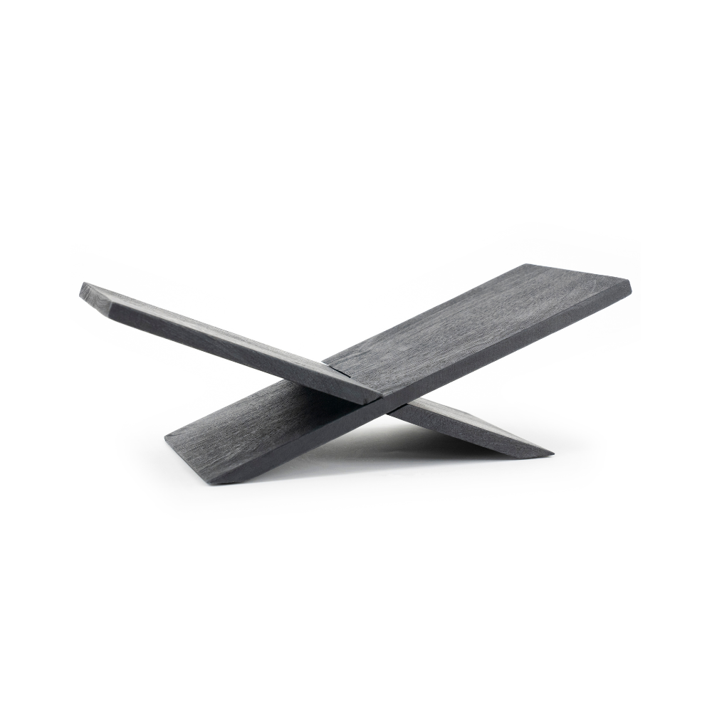TEE Book Stand black mango wood