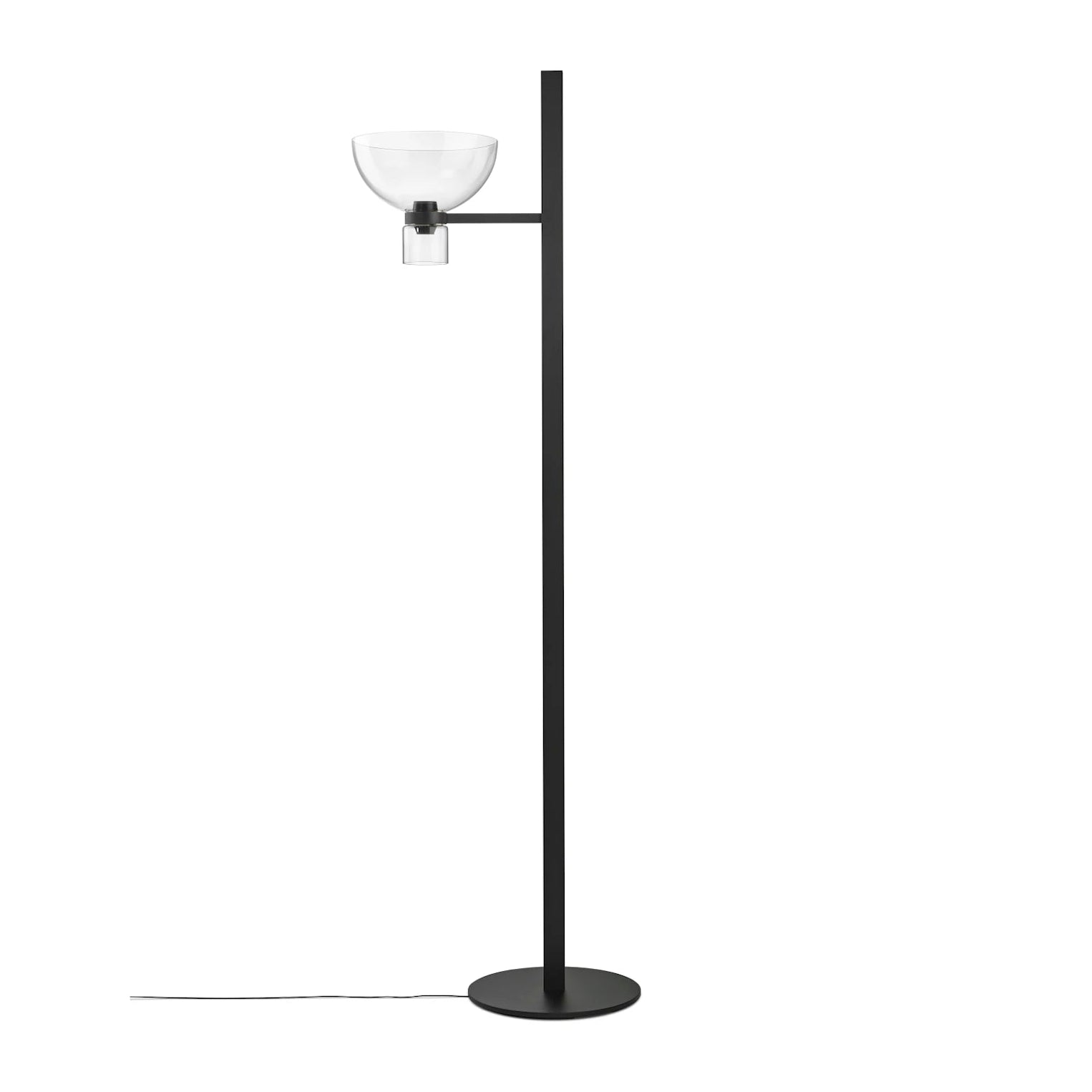 Podlahová lampa NOCTURNE F1 BOWL černá