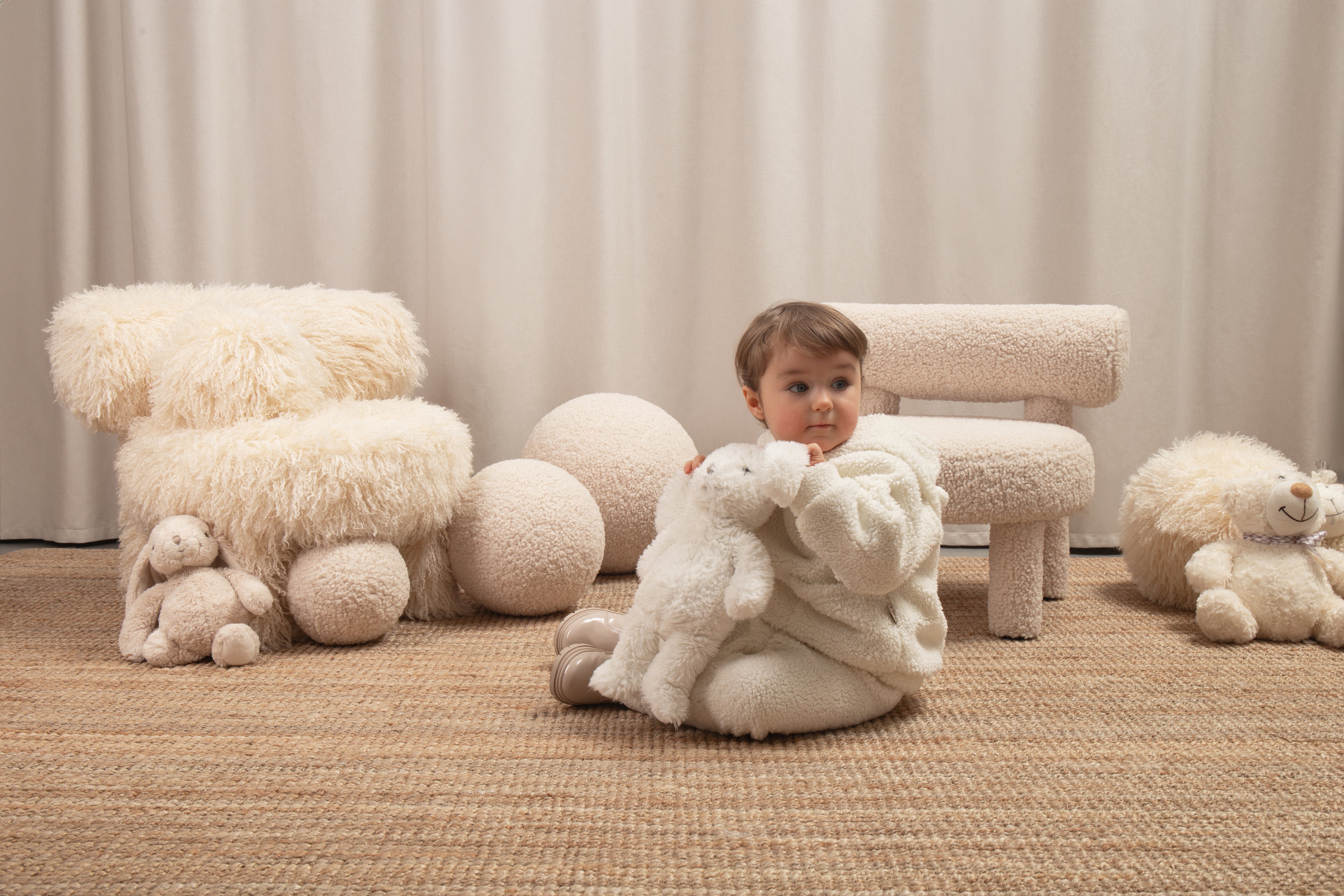 Children's Armchair BABY GROPIUS CS1 - FLUFFY EDITION artificial fur