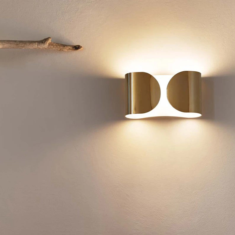 Nástěnná lampa FOGLIO černý nikl