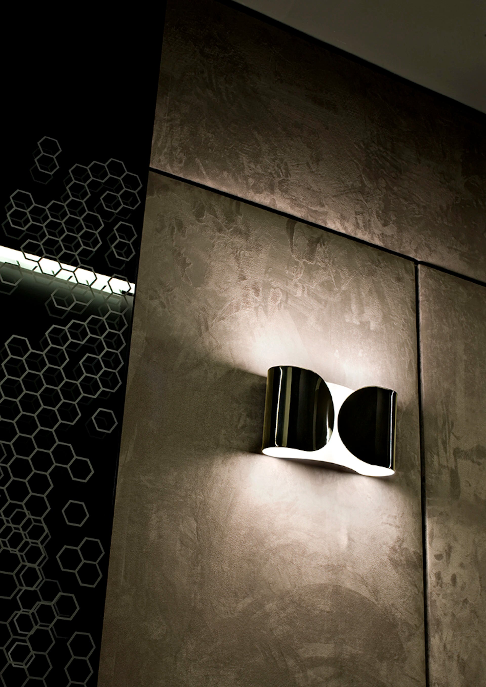 Nástěnná lampa FOGLIO černá