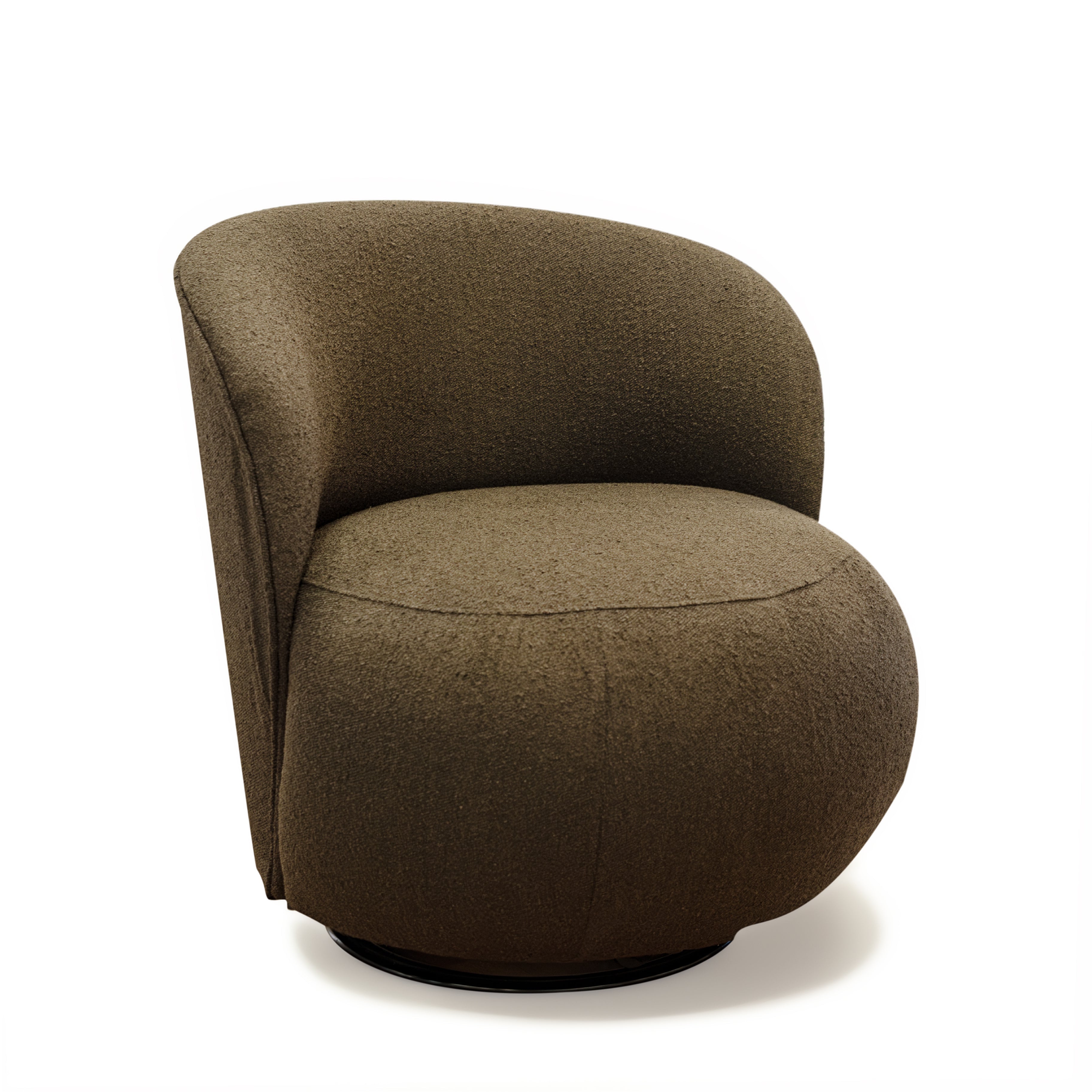 Fotel obrotowy MILO czekoladowy boucle – Nordic Line