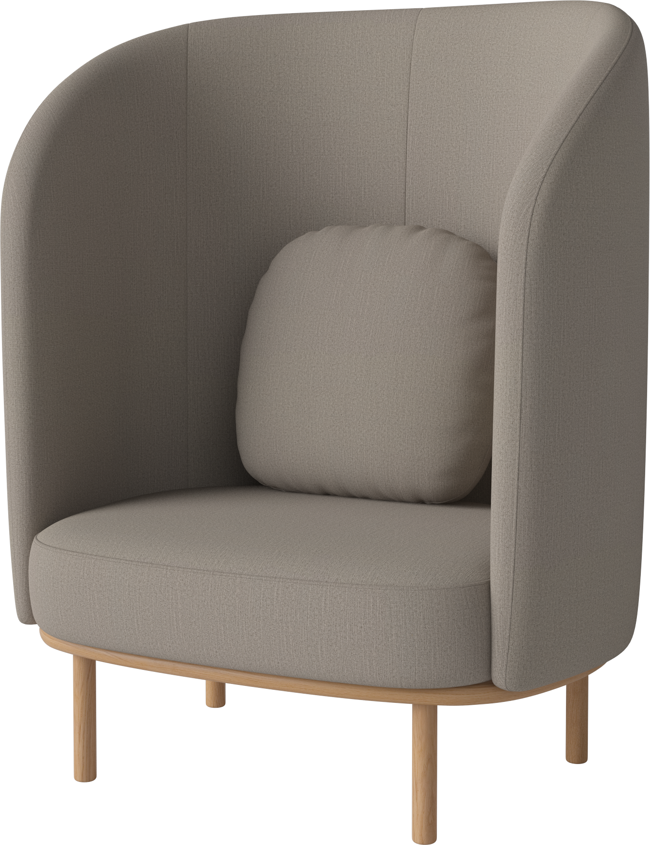 FUUGA Armchair Nesting Oak wood base