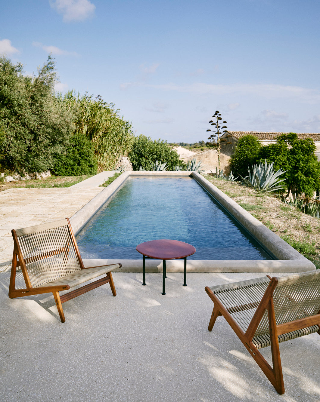 MR01 Iroko Wood Garden Armchair