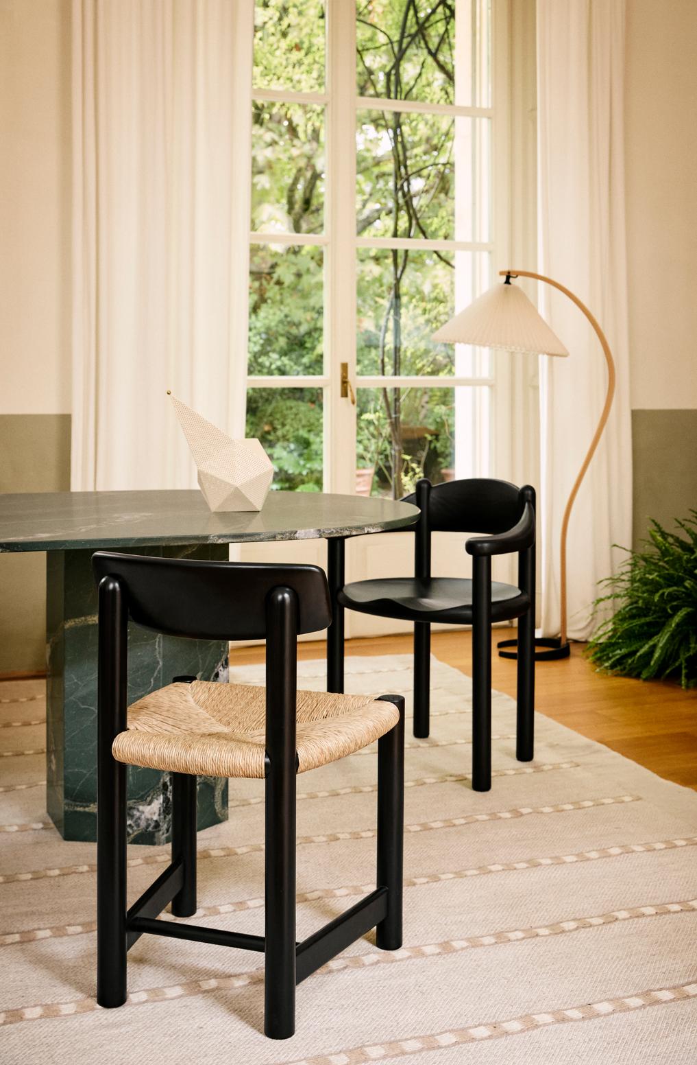 TIMBERLINE oak wood reading floor lamp with white shade