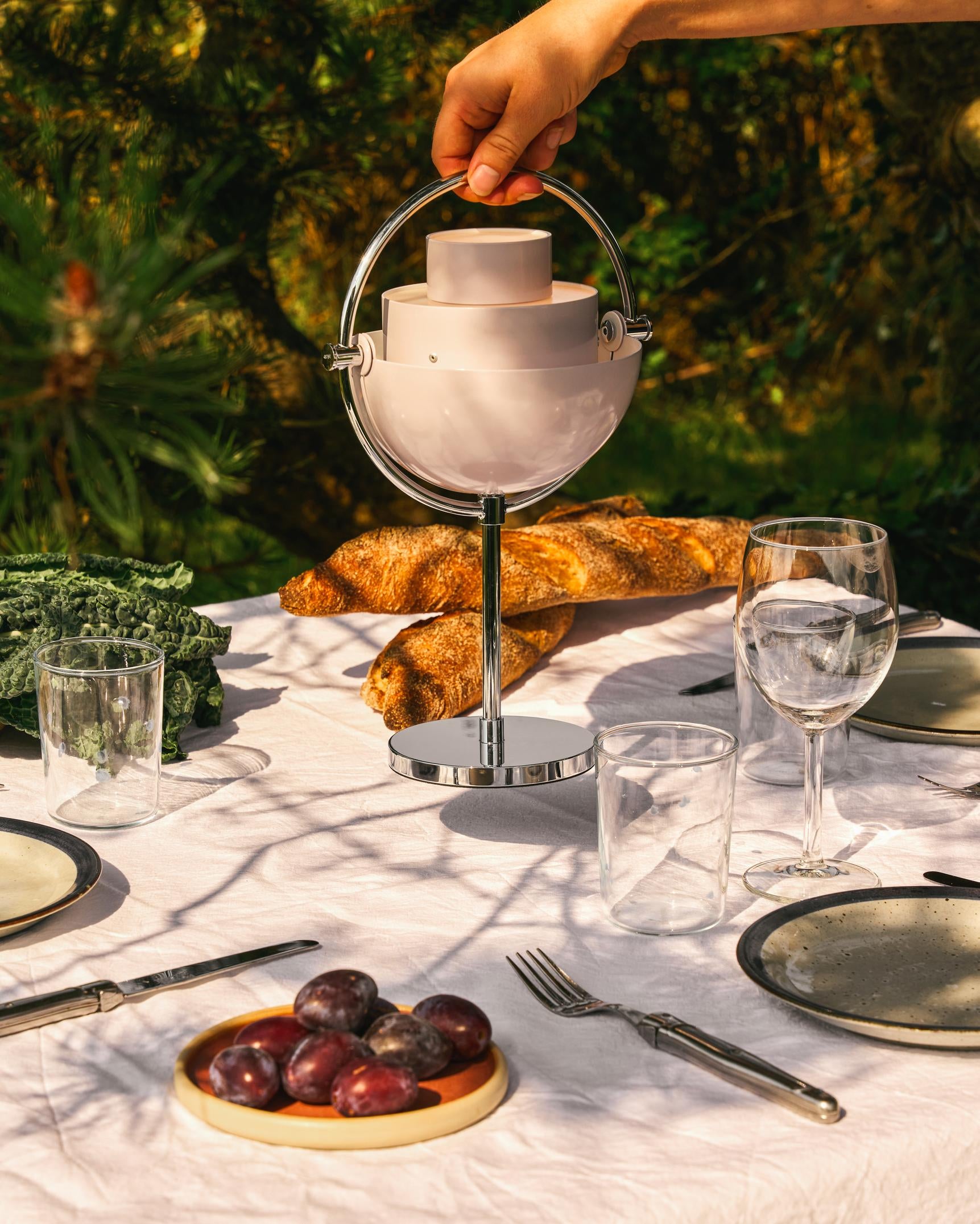 MULTI-LITE portable lamp chrome