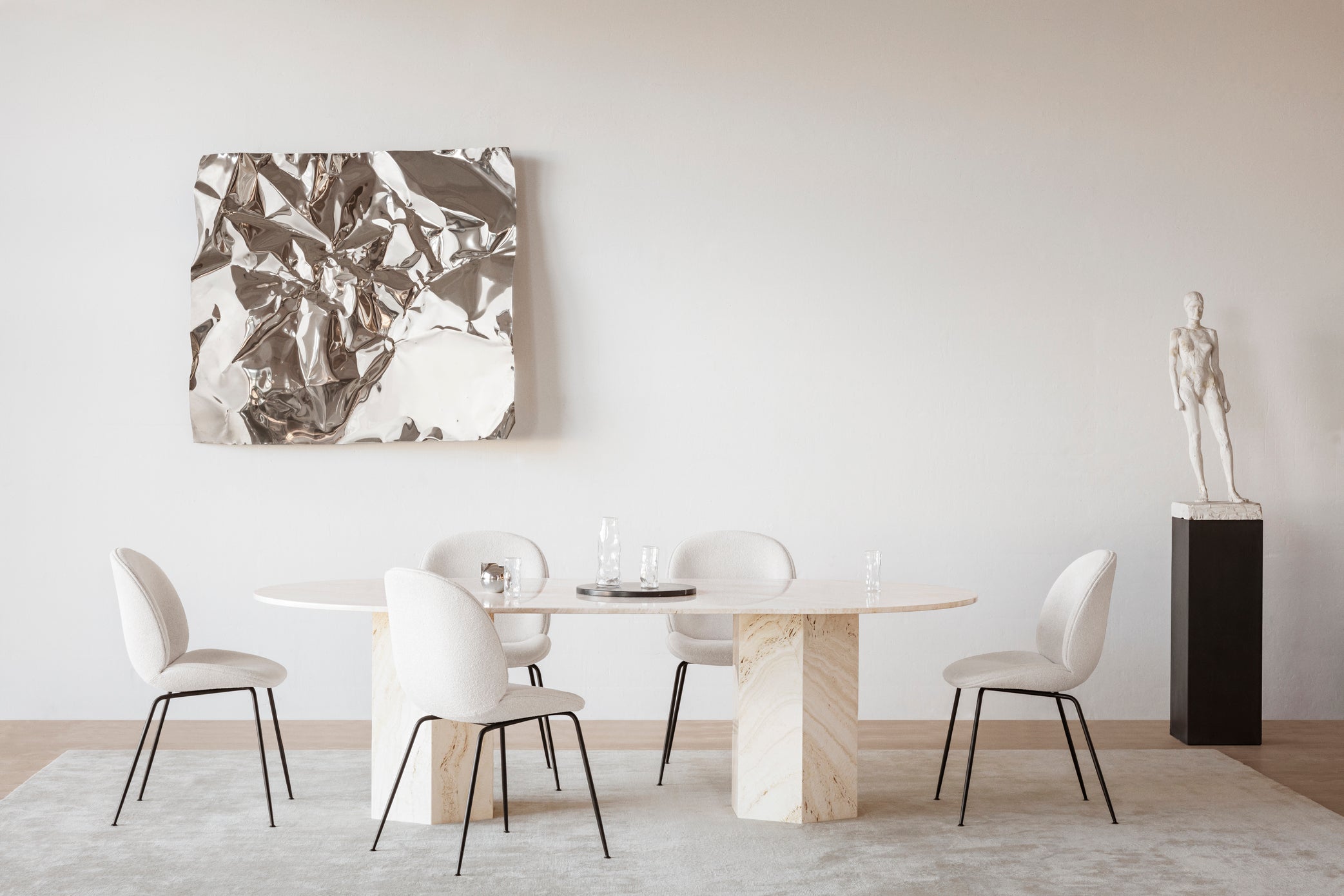 EPIC Cream Travertine Table