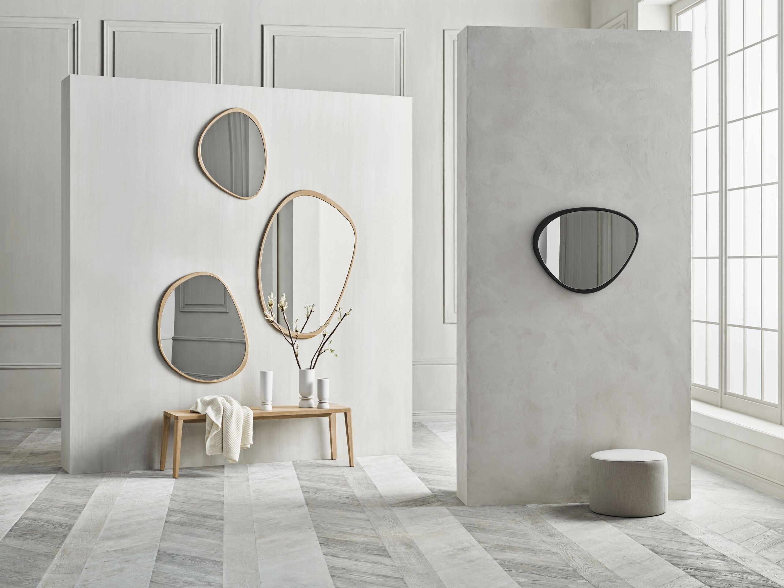 Lustr ELOPE rám z černého dubového dřeva