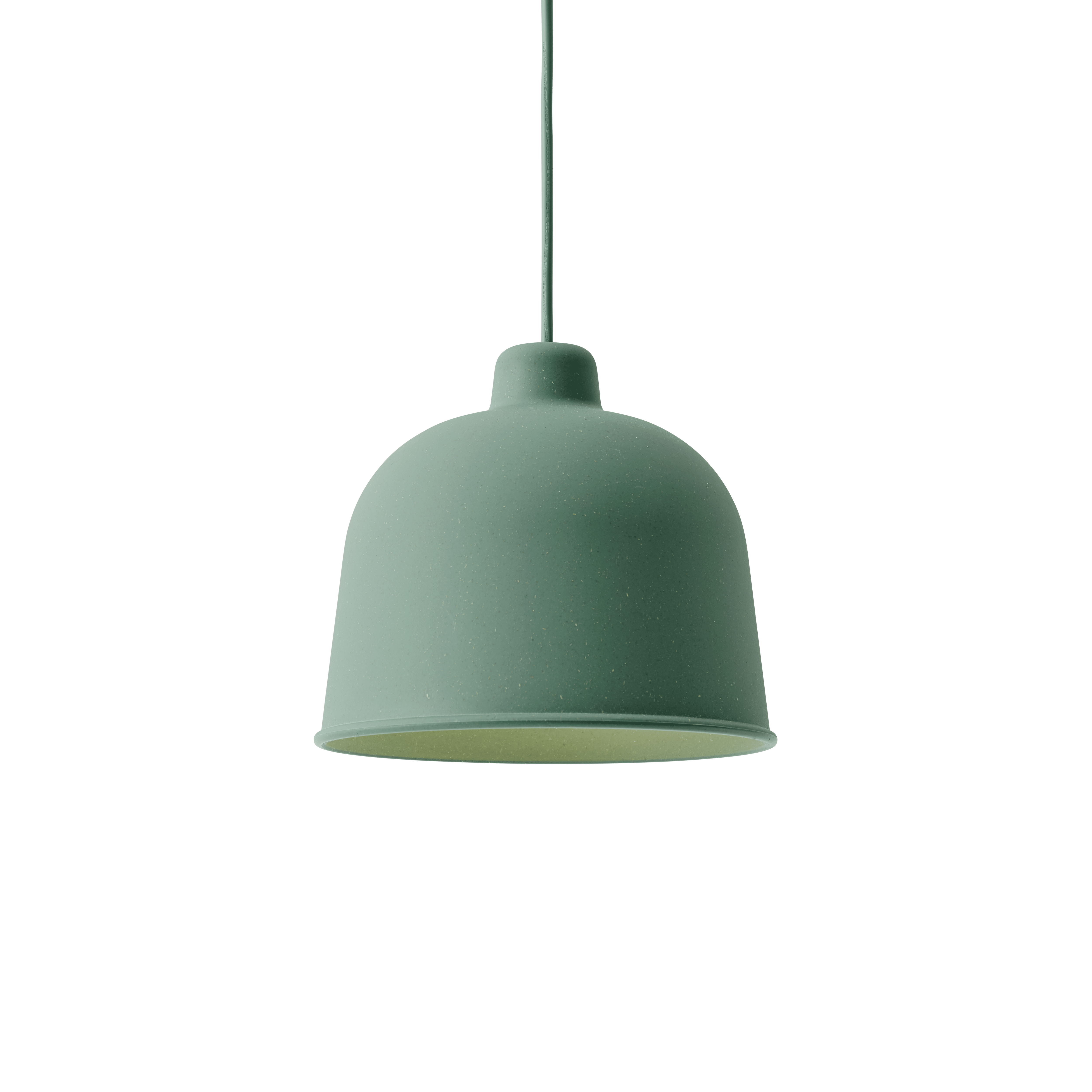 Závěsná lampa GRAIN špinavě zelená