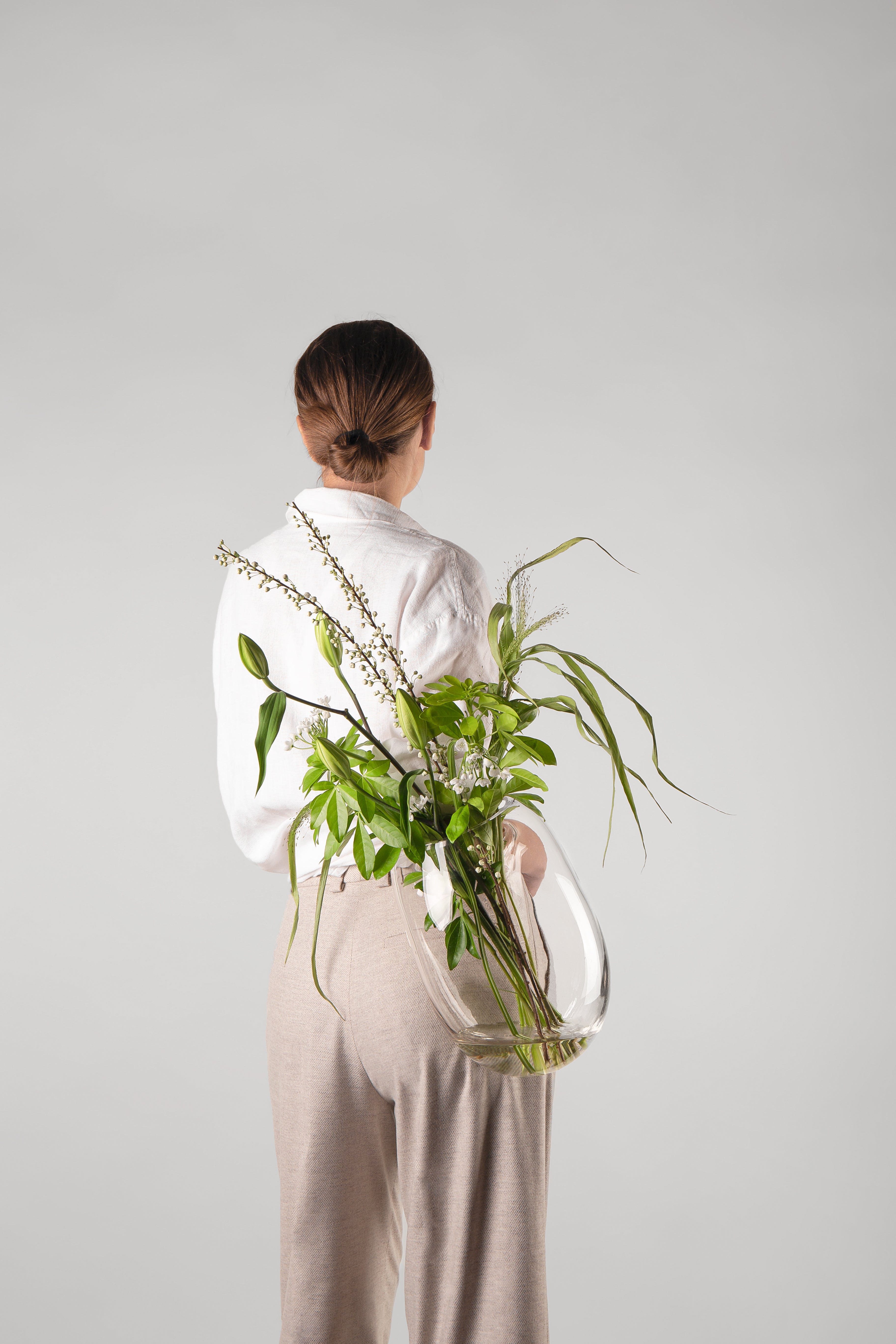 Váza GUTTA BOON sklo s černým