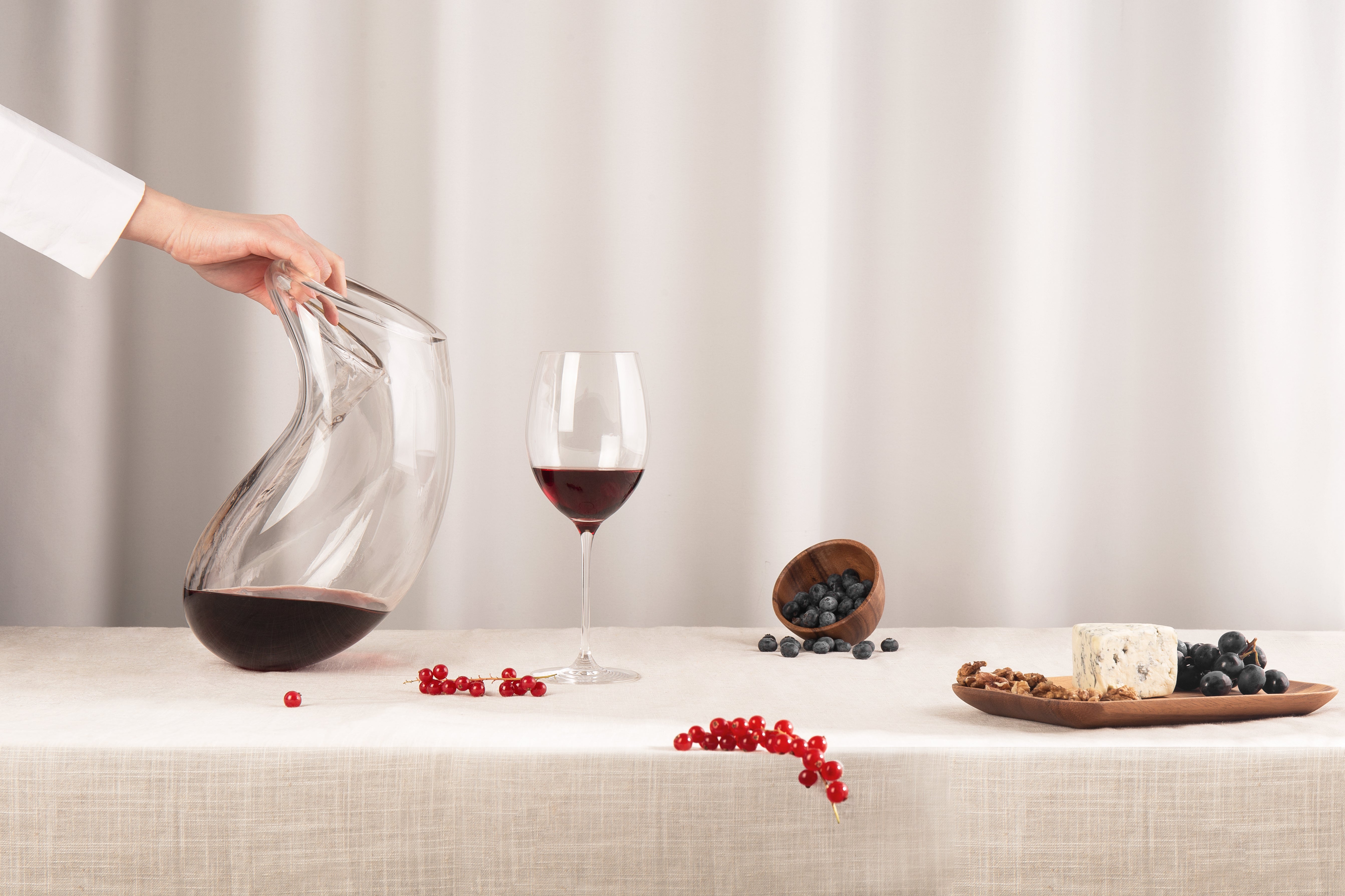 Váza GUTTA BOON sklo s černým