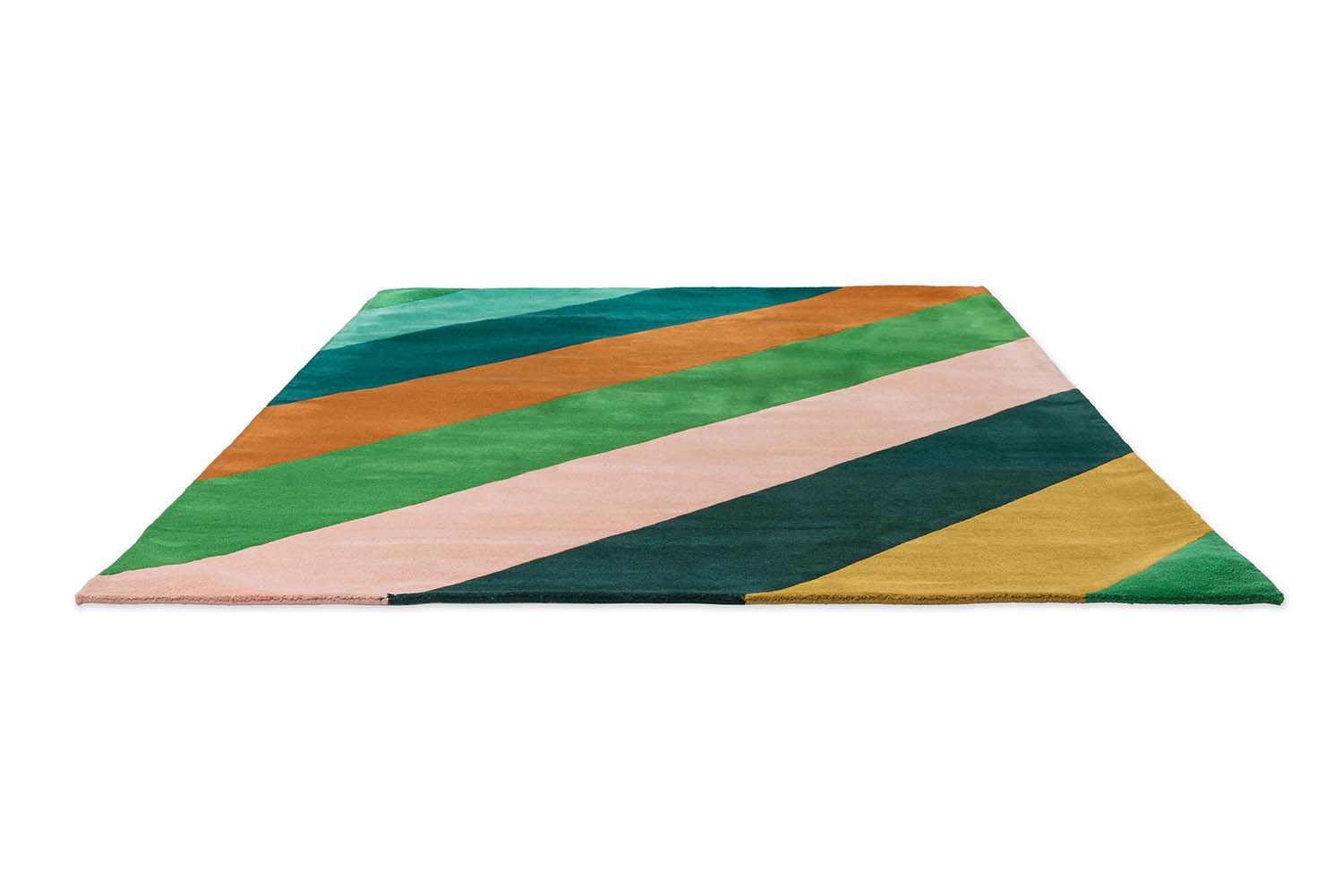 Koberec SHERBET STRIPE EMERALD AMBER vícerozměrný