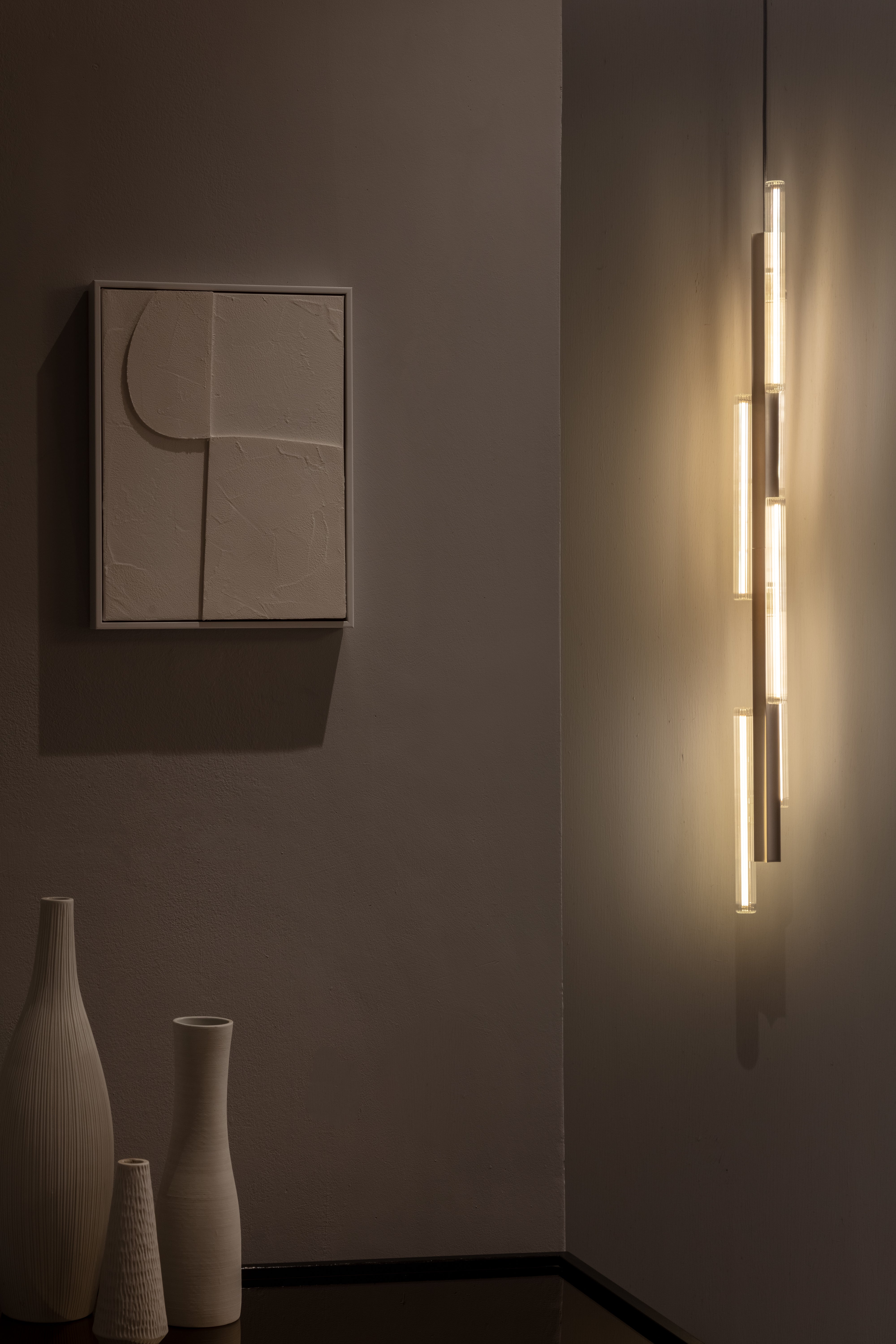 Lustrná lampa HAIL v kartáčovaném bronzu