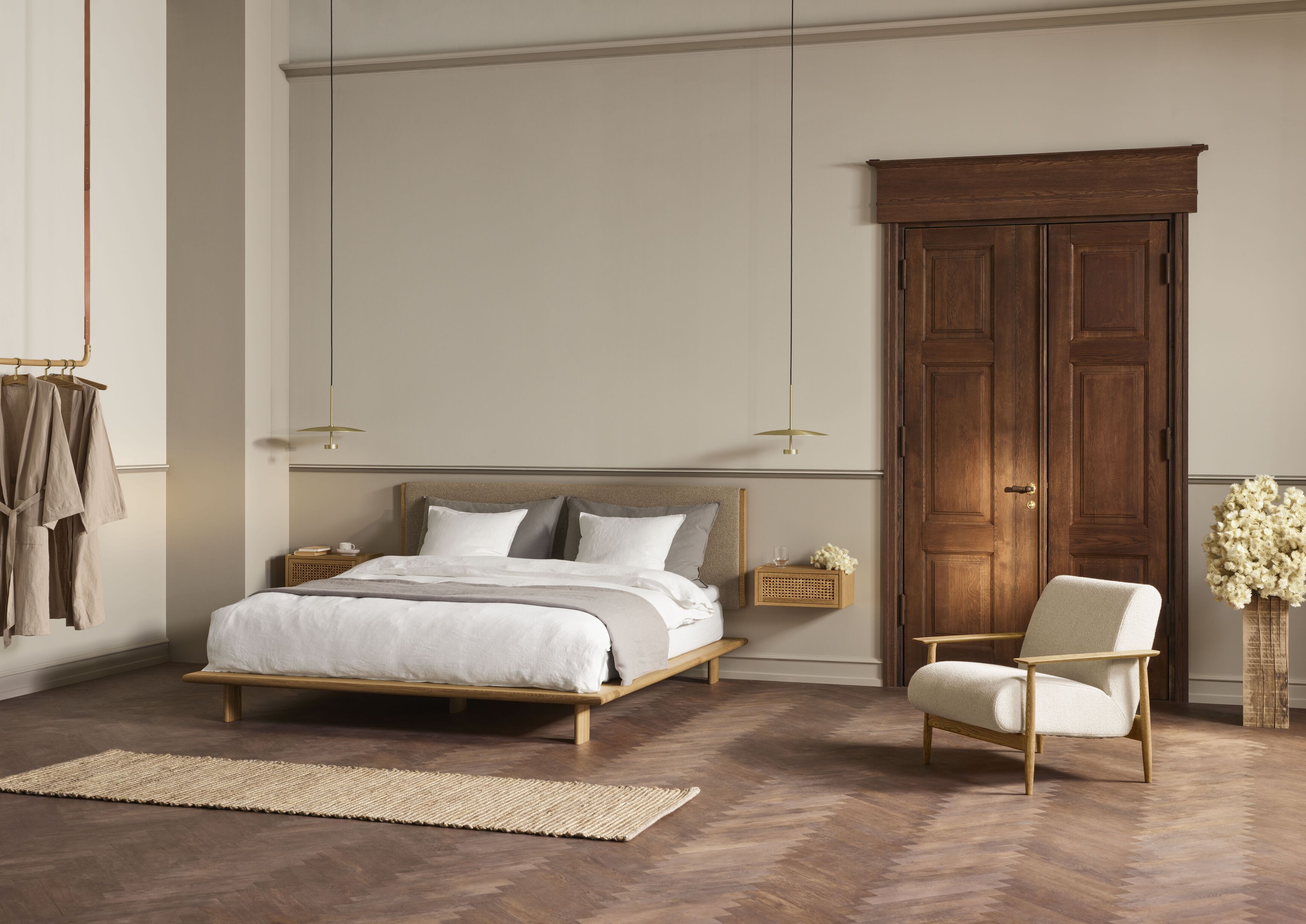 Noční stolek CANA z dubového dřeva