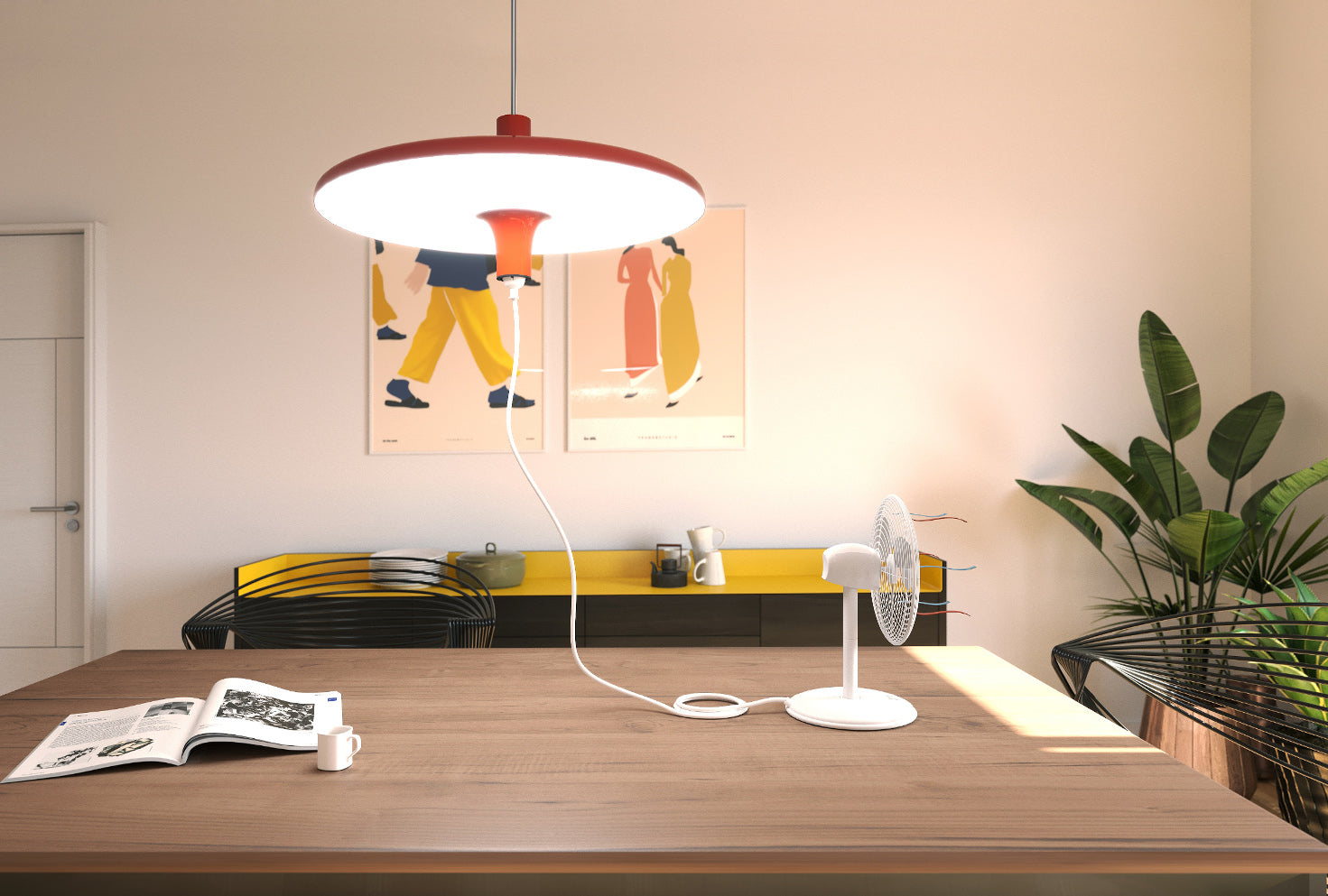 Lampa visící AVRO černá