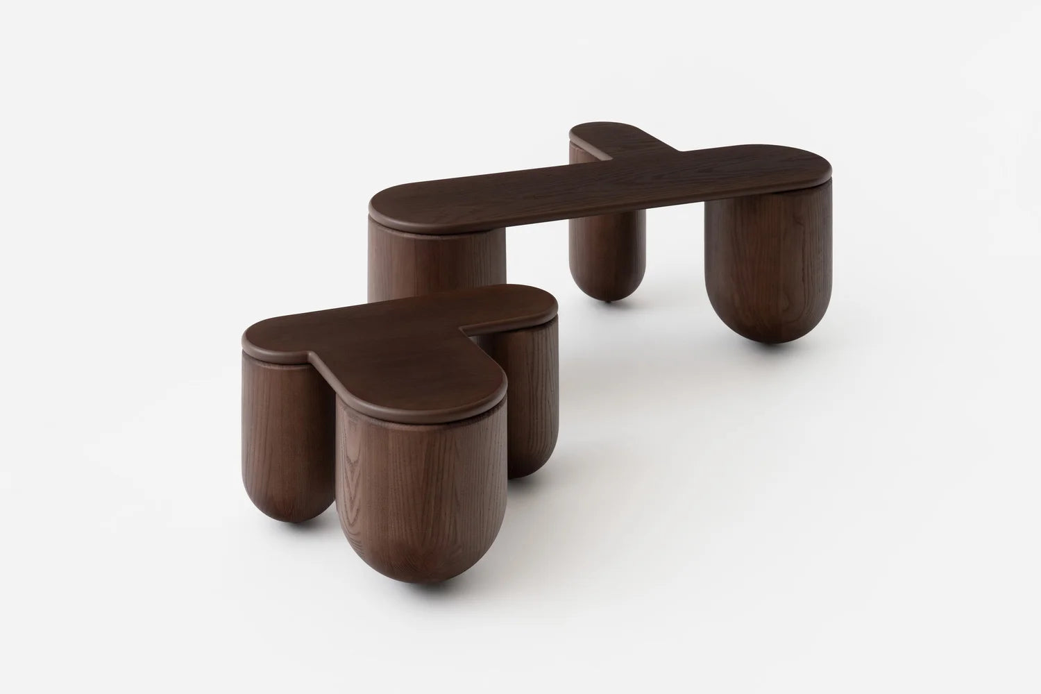 Konferenční stolek HELLO 2 hnědý jasan